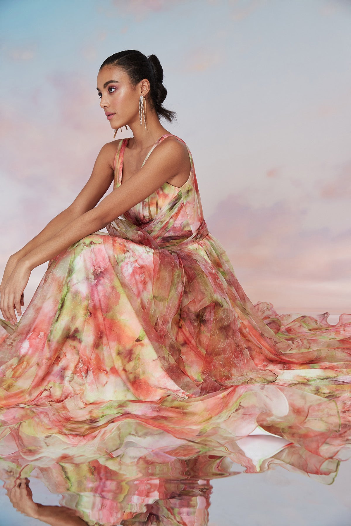 Faye A-Line Gown With Bow