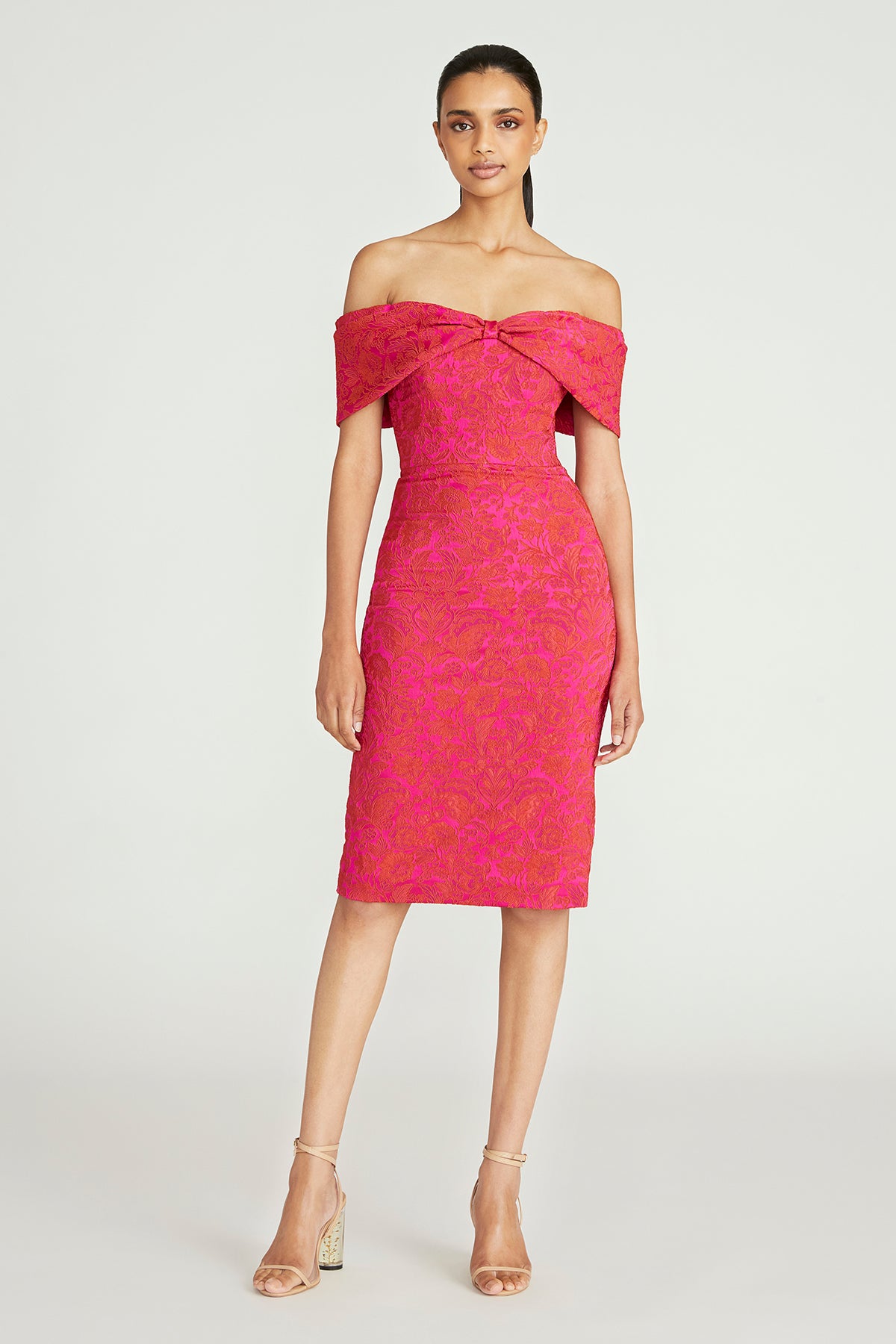 Eveline Off Shoulder Dress THEIA Eveline Off Shoulder Dress THEIA