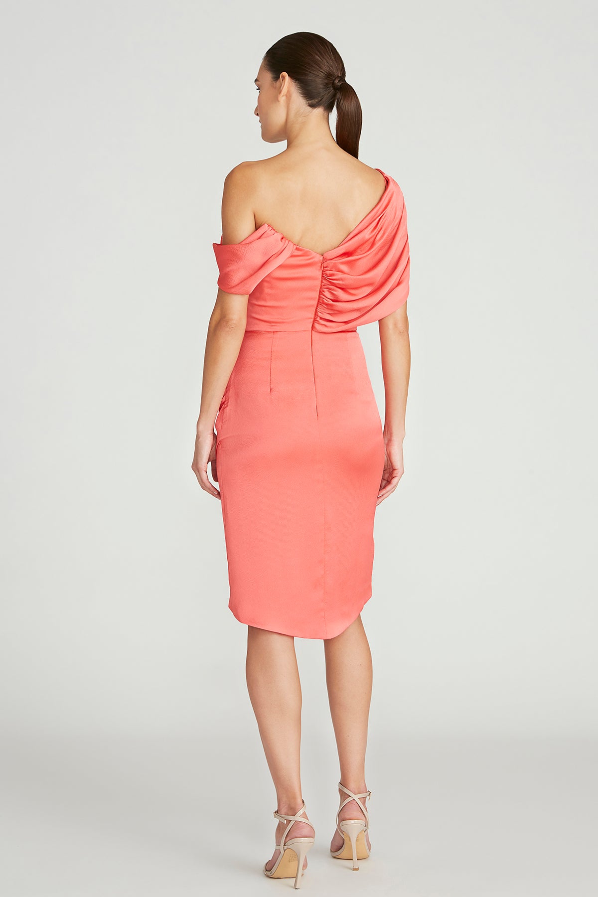 daniela orange dress Reformation Daniela Silk Dress