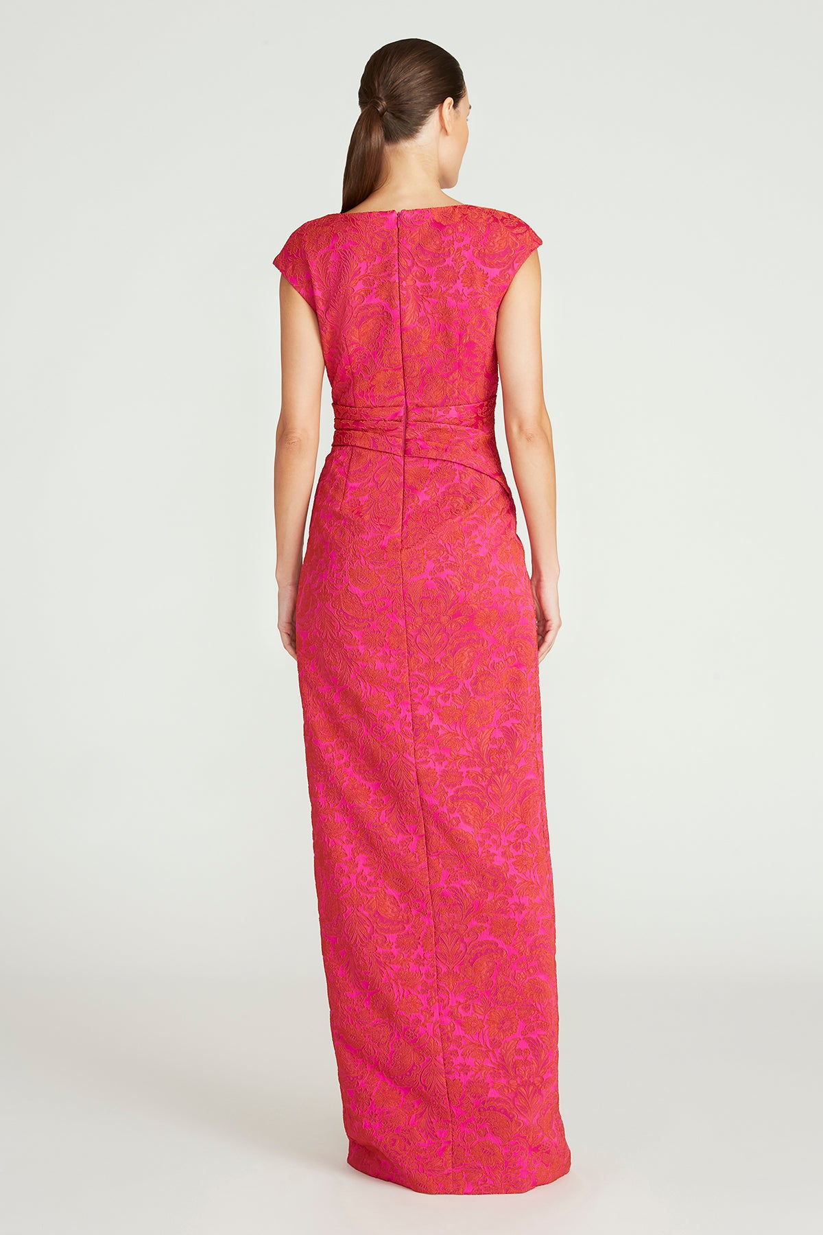 Barbara Scoop Neck Column Gown