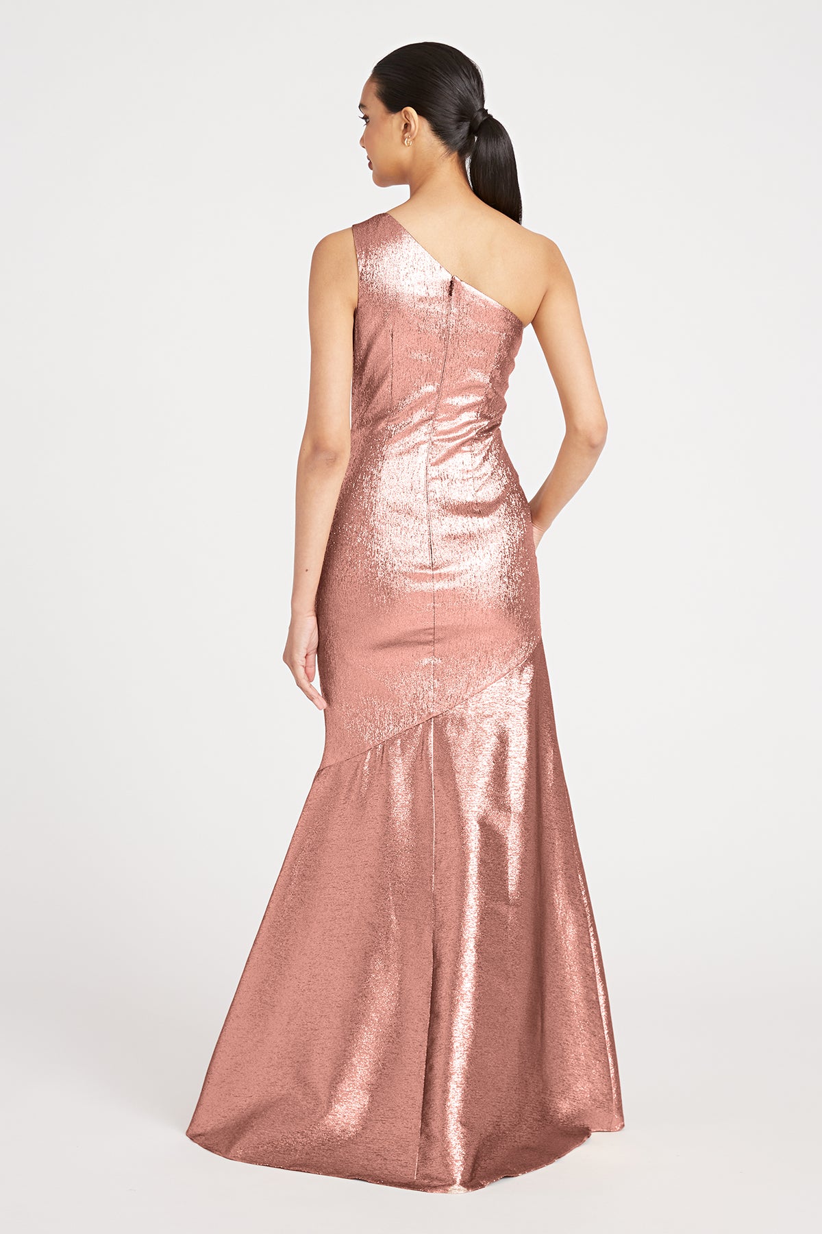 One Shoulder Ruched Gown