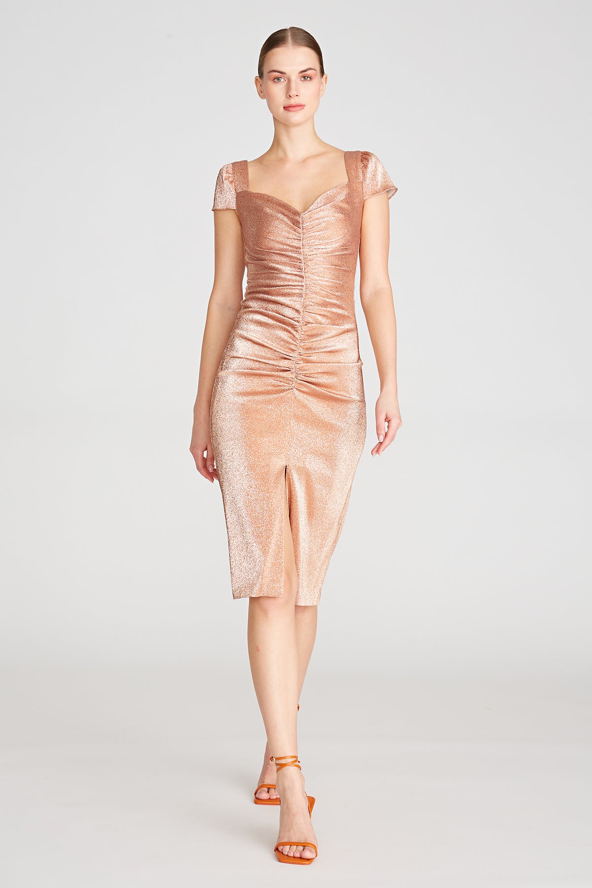 Renee Ruched Cocktail Dress – THEIA