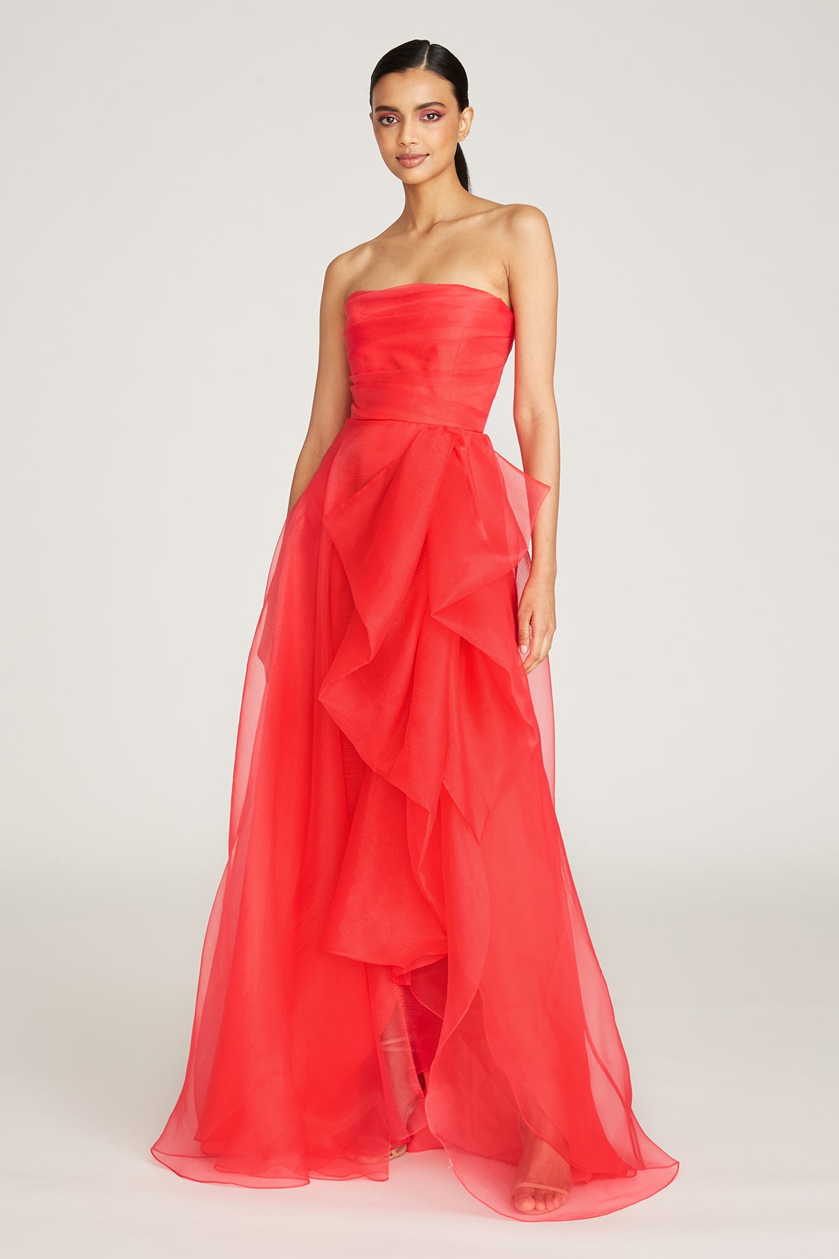 Teresa Strapless Draped Gown