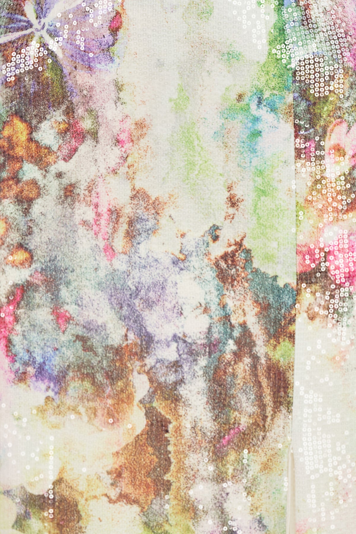 Evie Printed Sequin Gown