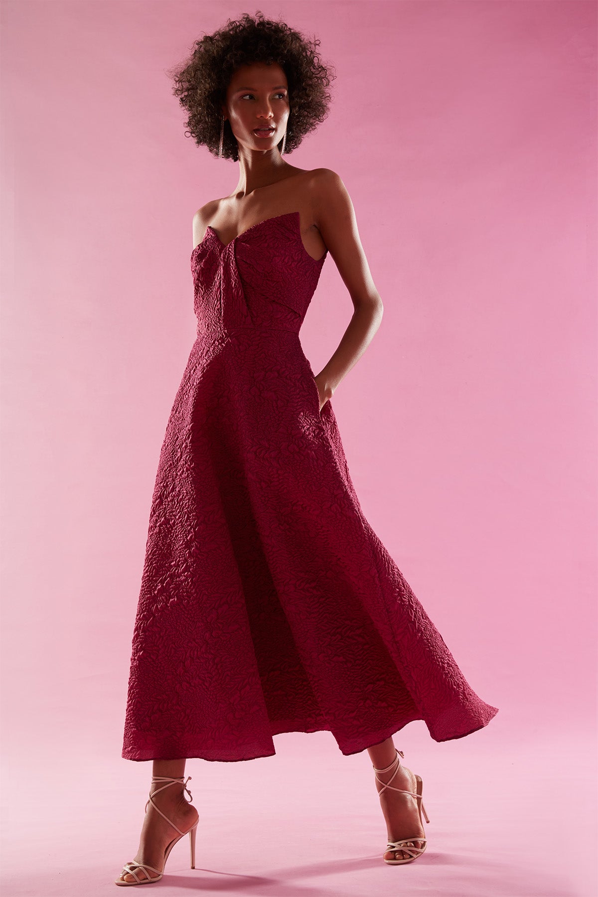 Ellie A Line Midi Dress