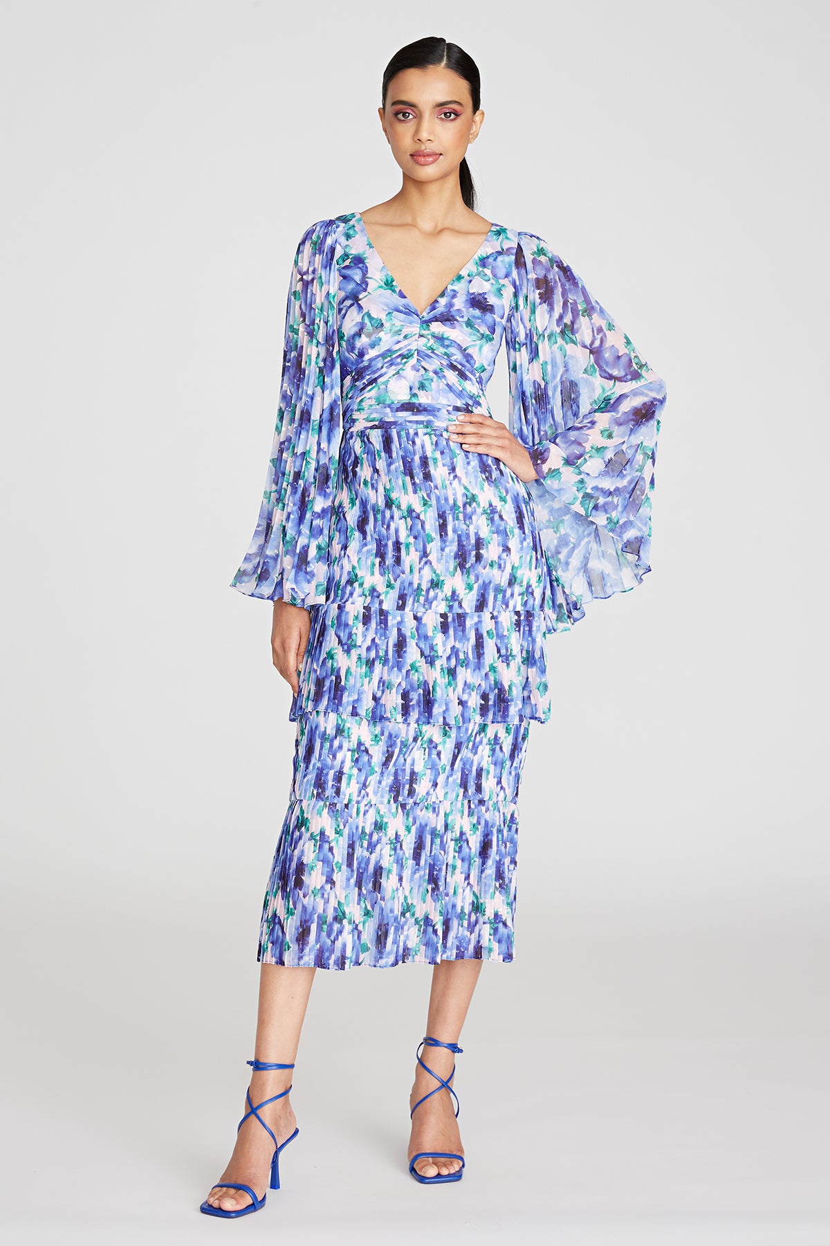 Gemma Pleated Midi Dress