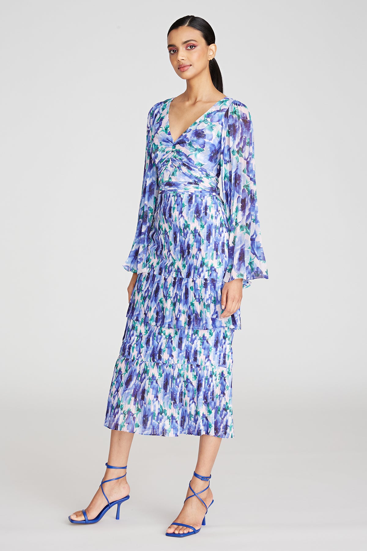Gemma Pleated Midi Dress