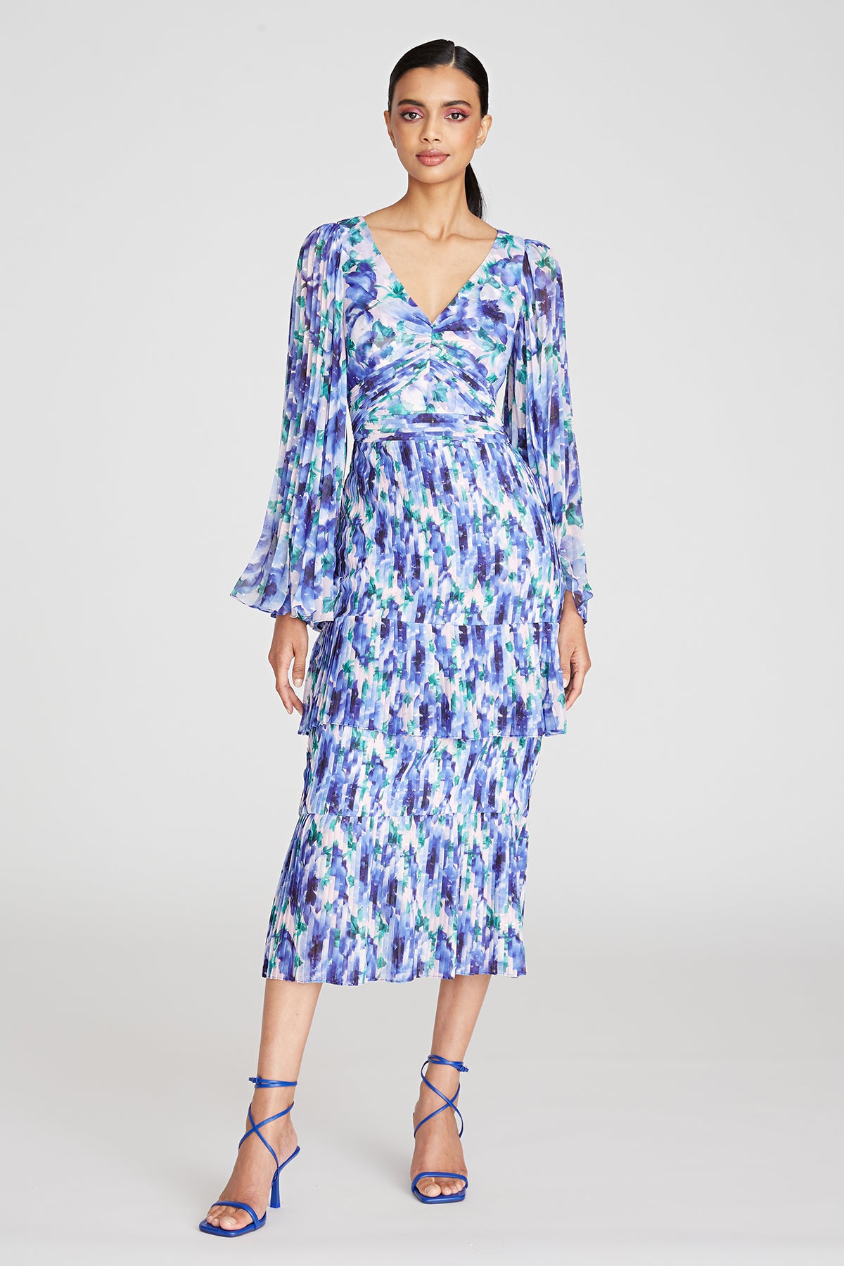 Gemma Pleated Midi Dress
