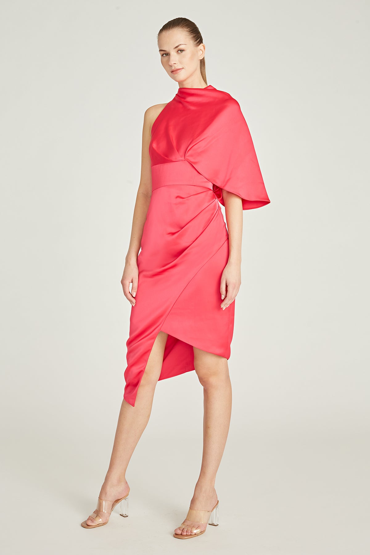 Bria Cape Wrap Cocktail Dress