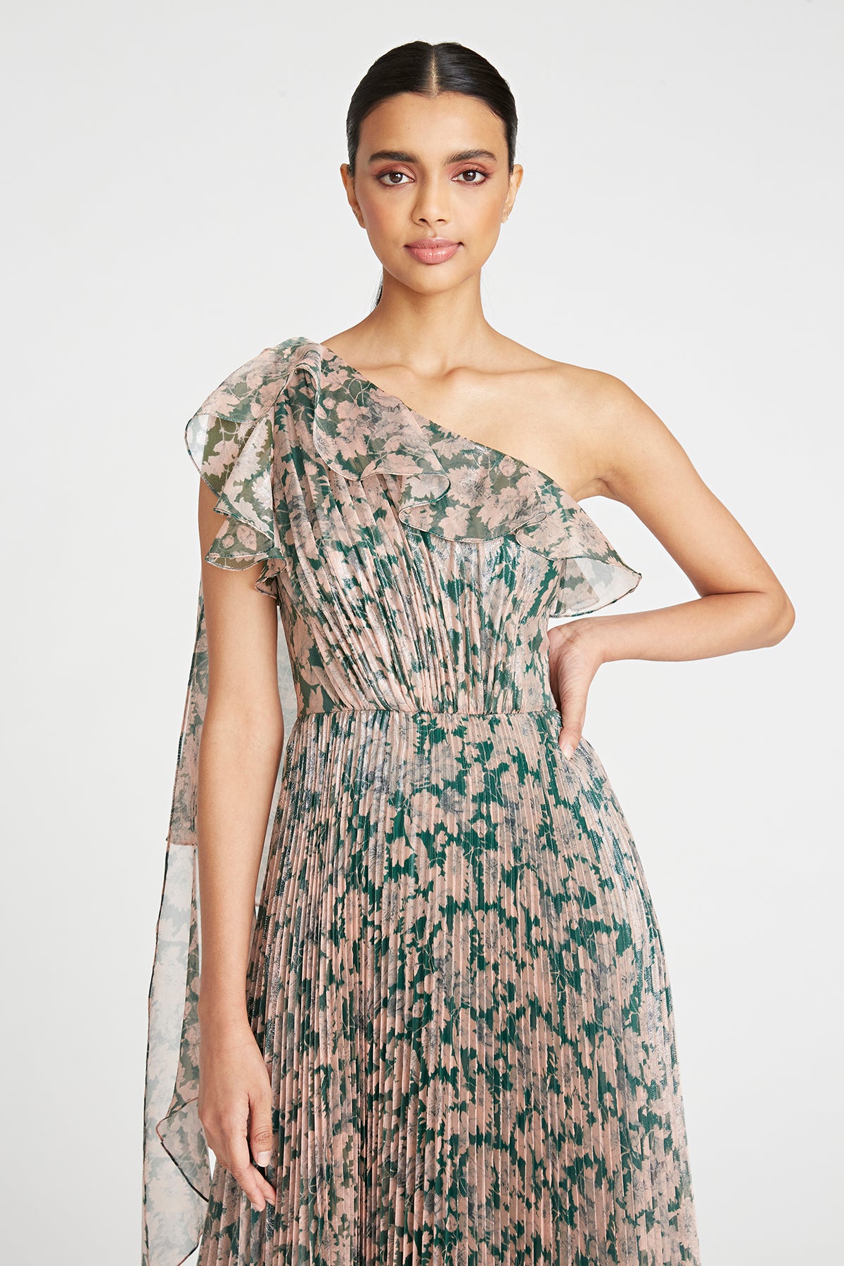 Aurelia Pleated Gown
