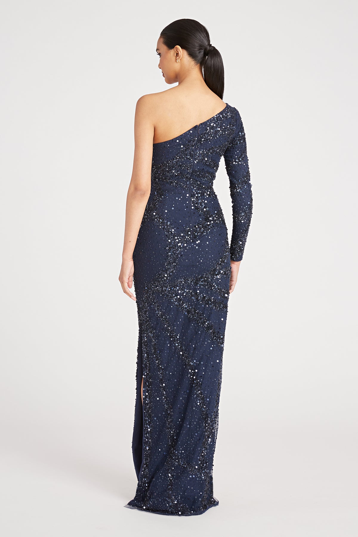 Evangeline Beaded Gown 12 / Navy Evangeline Beaded Gown 12 / Navy
