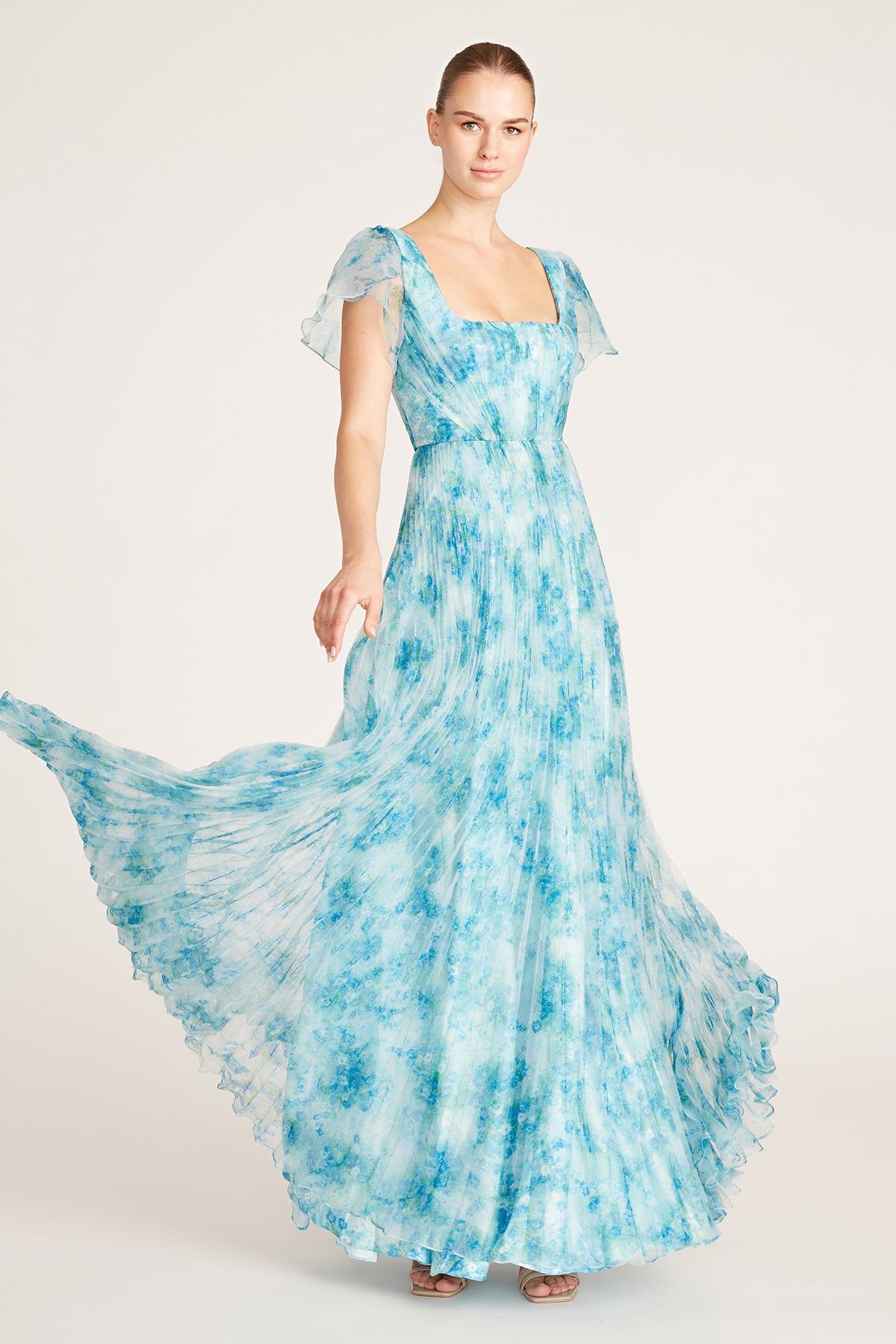 Amryn Draped A Line Gown