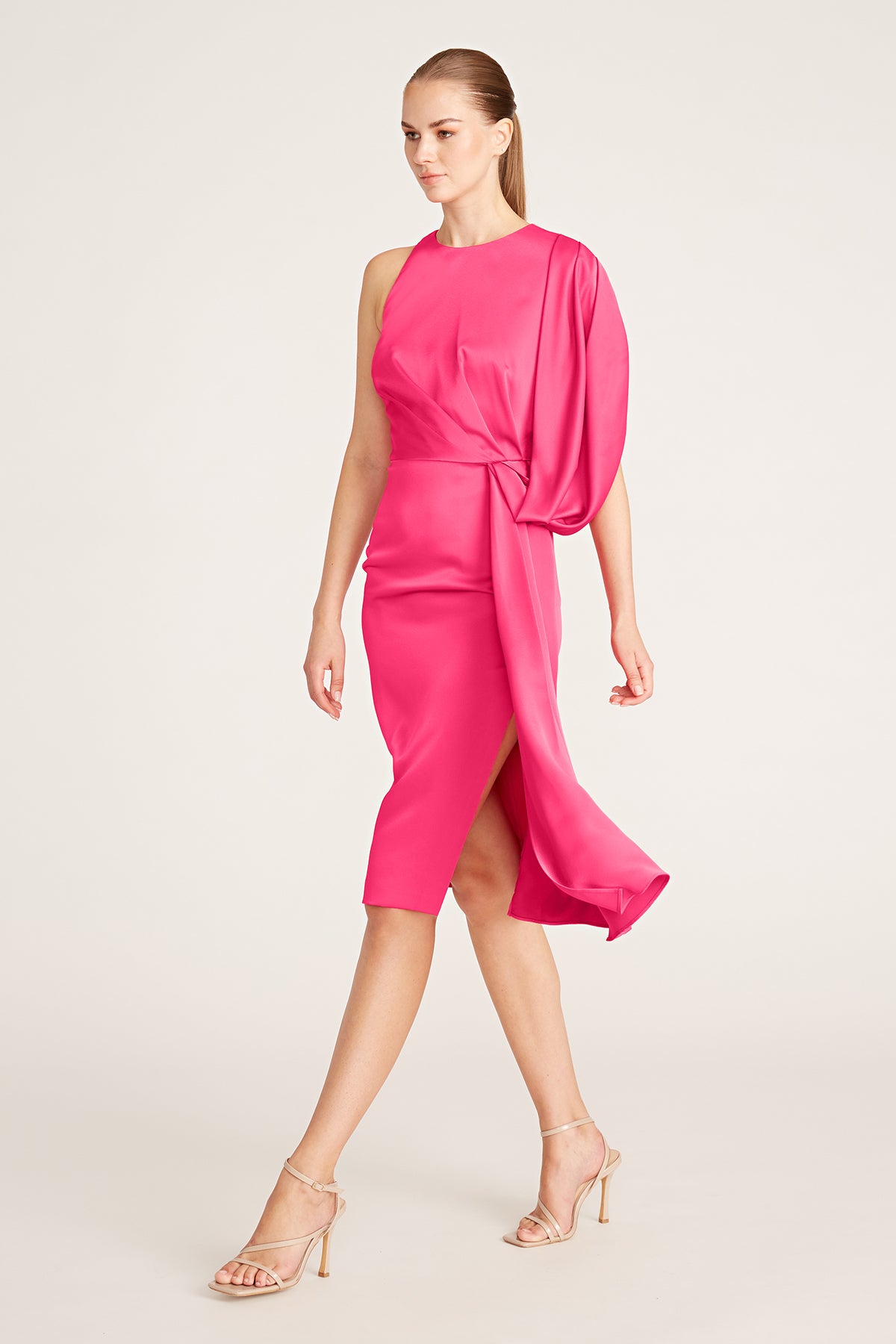 Draped cocktail shops dress