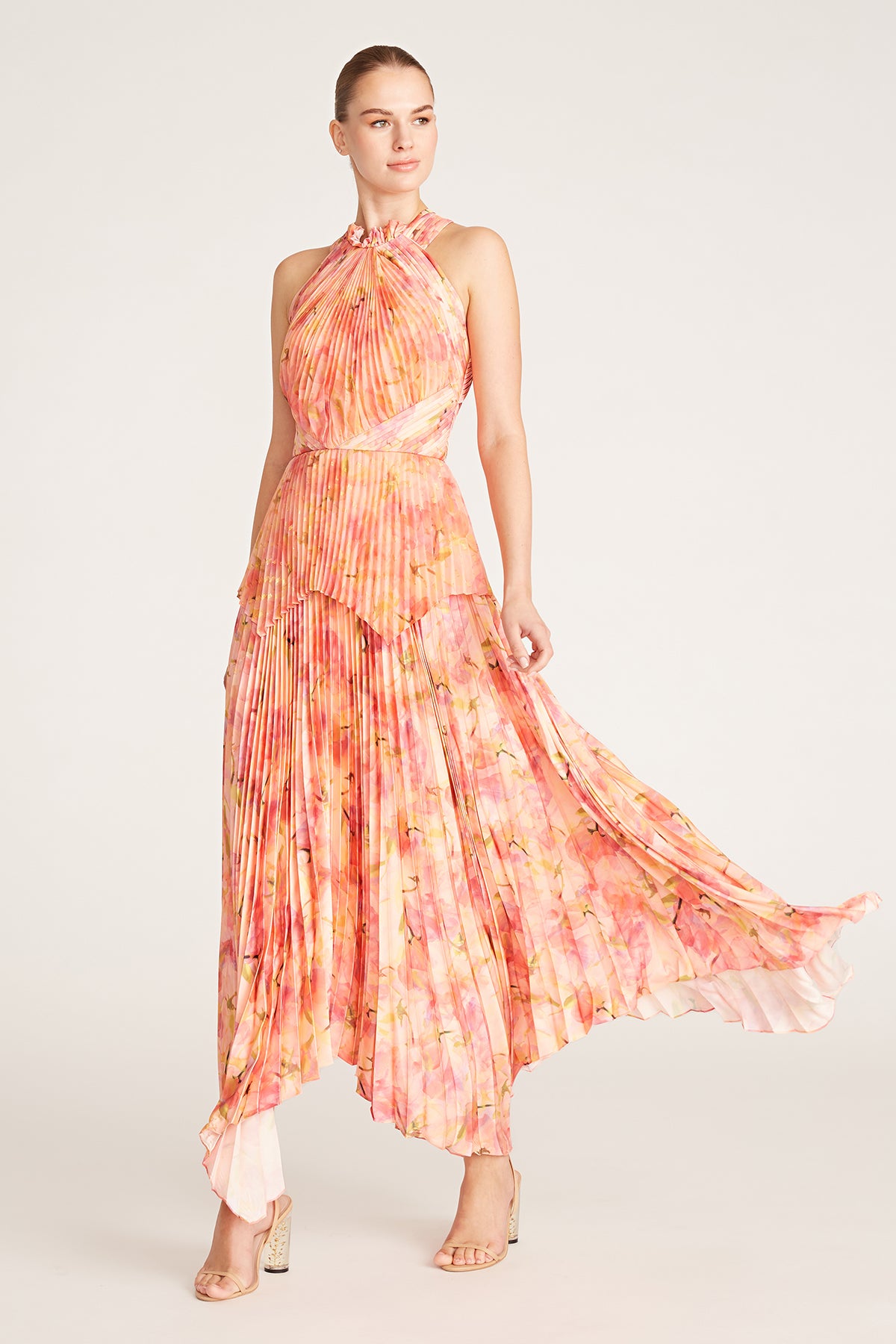 Saige Pleated Cocktail Dress