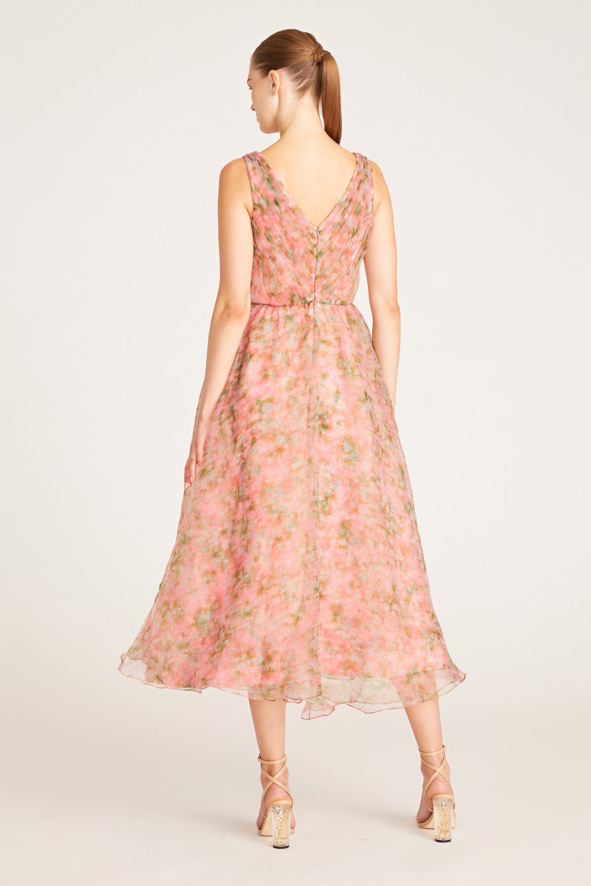 Conner V Neck Tea Length Dress