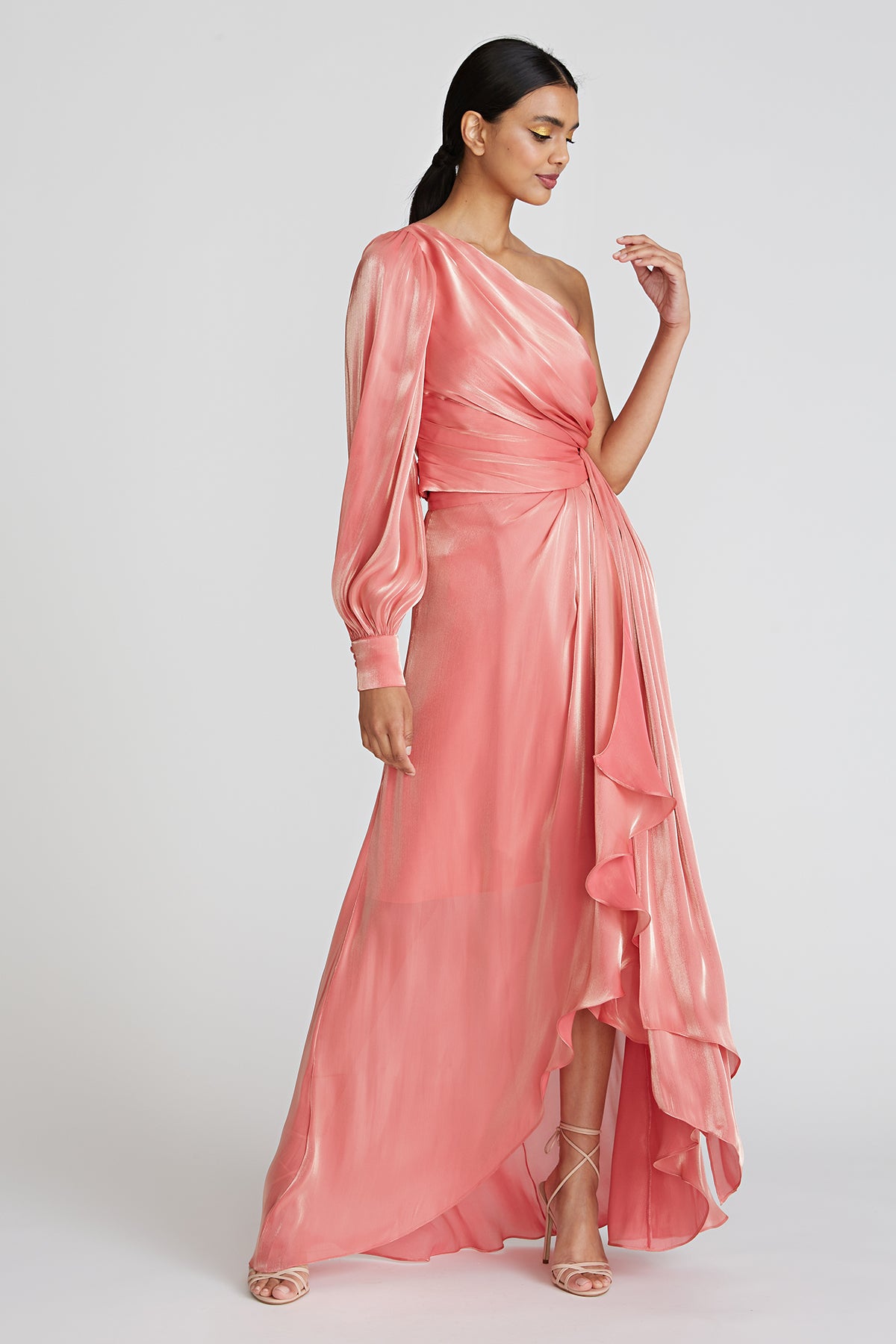Bianca Ruffle Wrap Midi Skirt