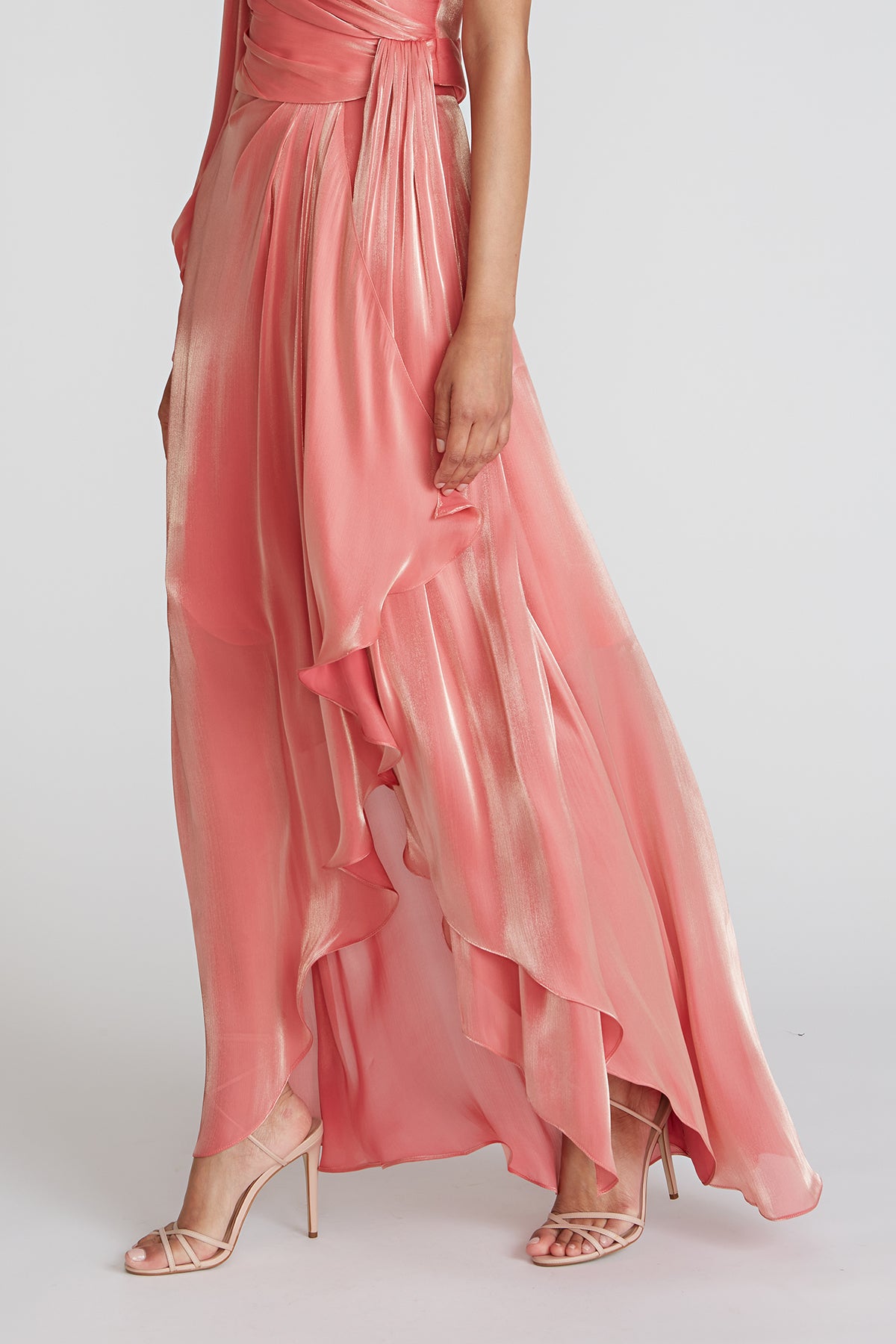 Bianca Ruffle Wrap Midi Skirt
