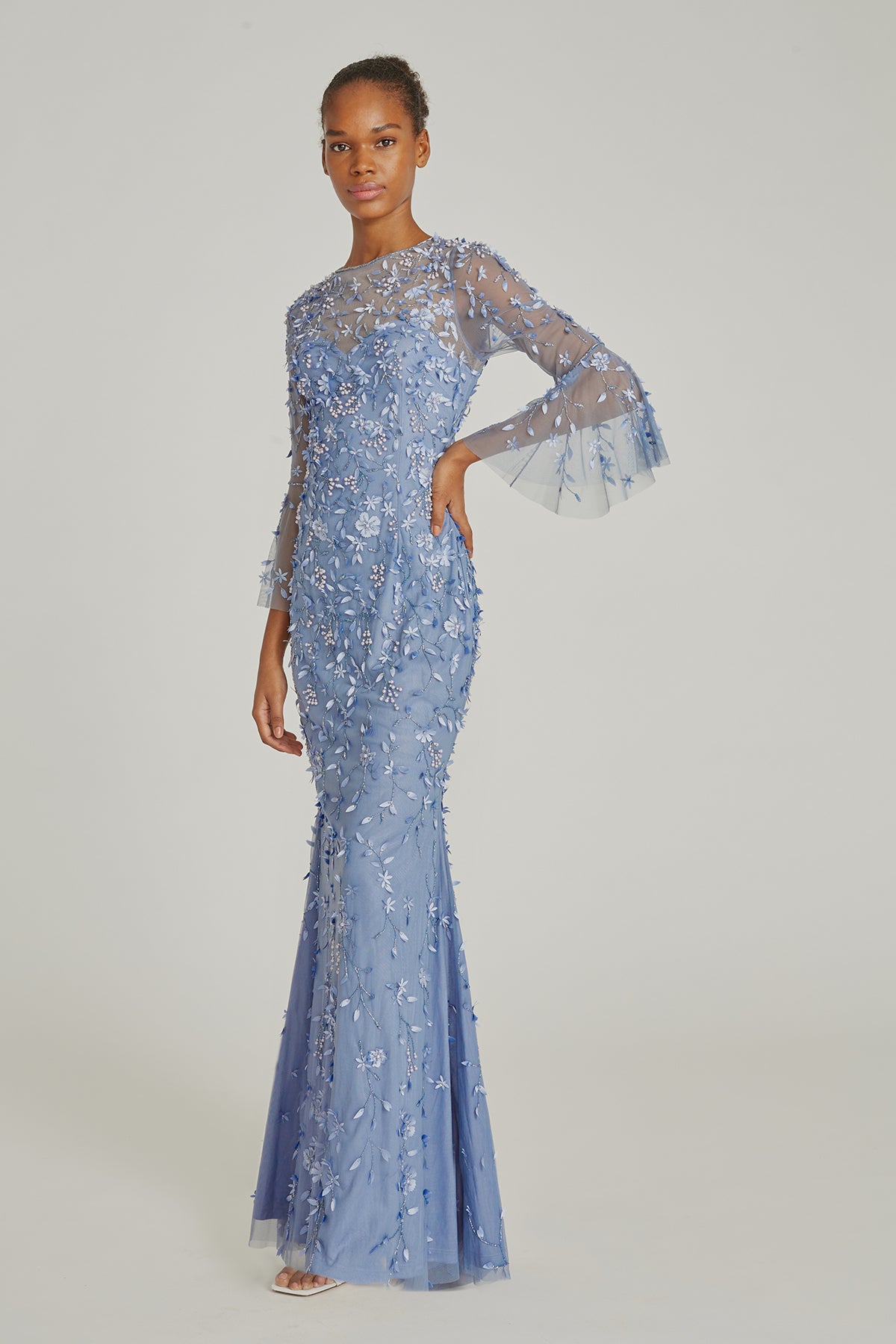 Petal Dress in Periwinkle