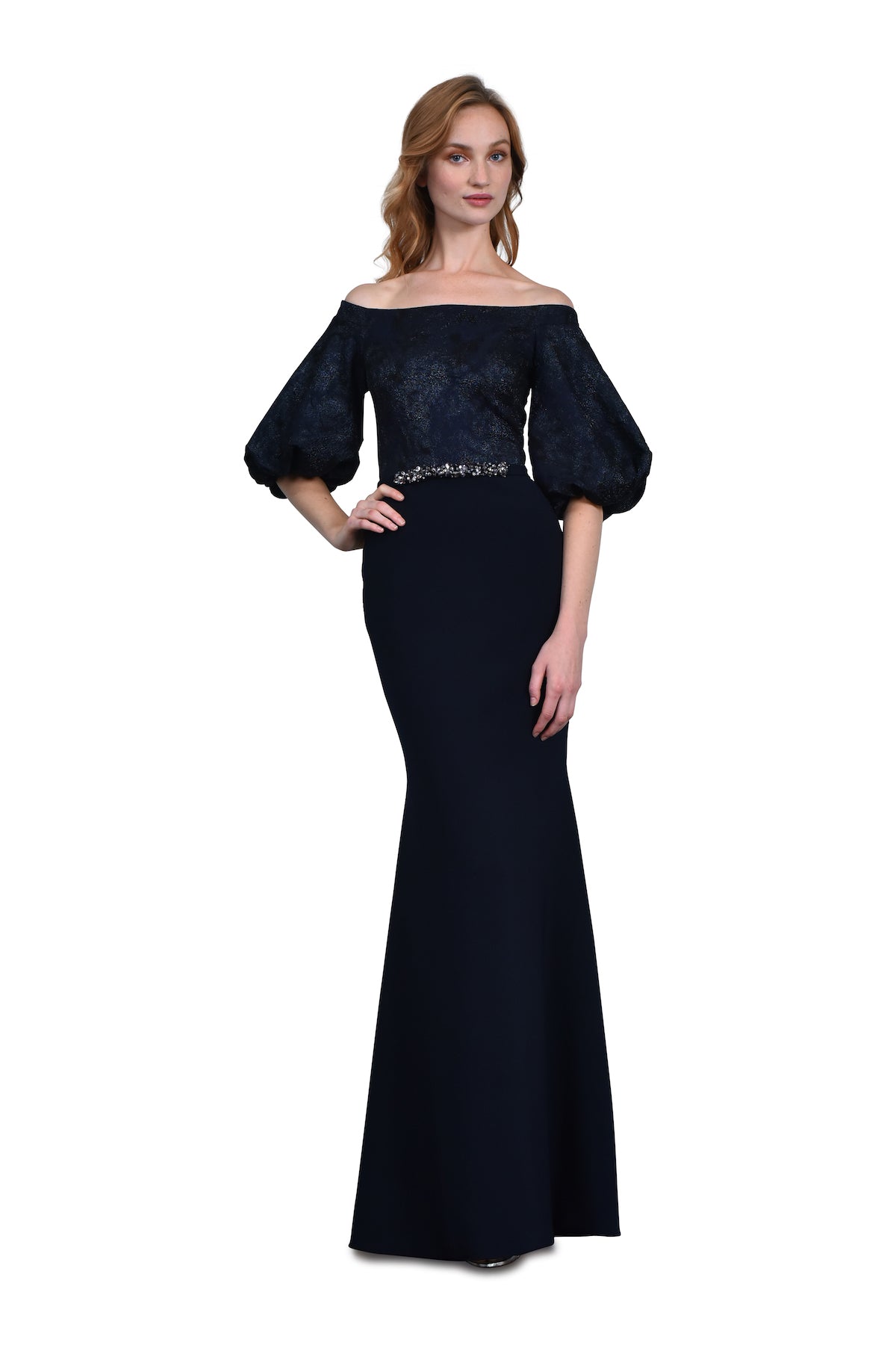 Balloon Sleeve Gown THEIA Balloon Sleeve Gown THEIA