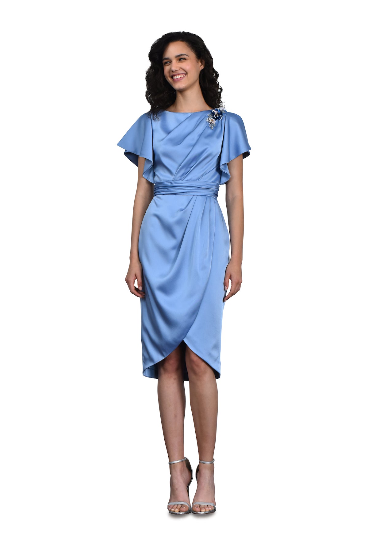 Heavy Charmeuse Cocktail Dress THEIA Heavy Charmeuse Cocktail Dress THEIA