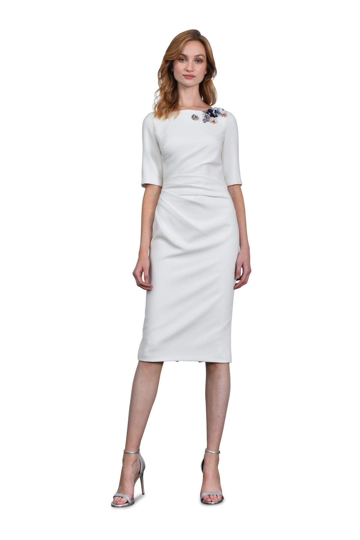 Boat Neck Cocktail Dress THEIA Boat Neck Cocktail Dress THEIA