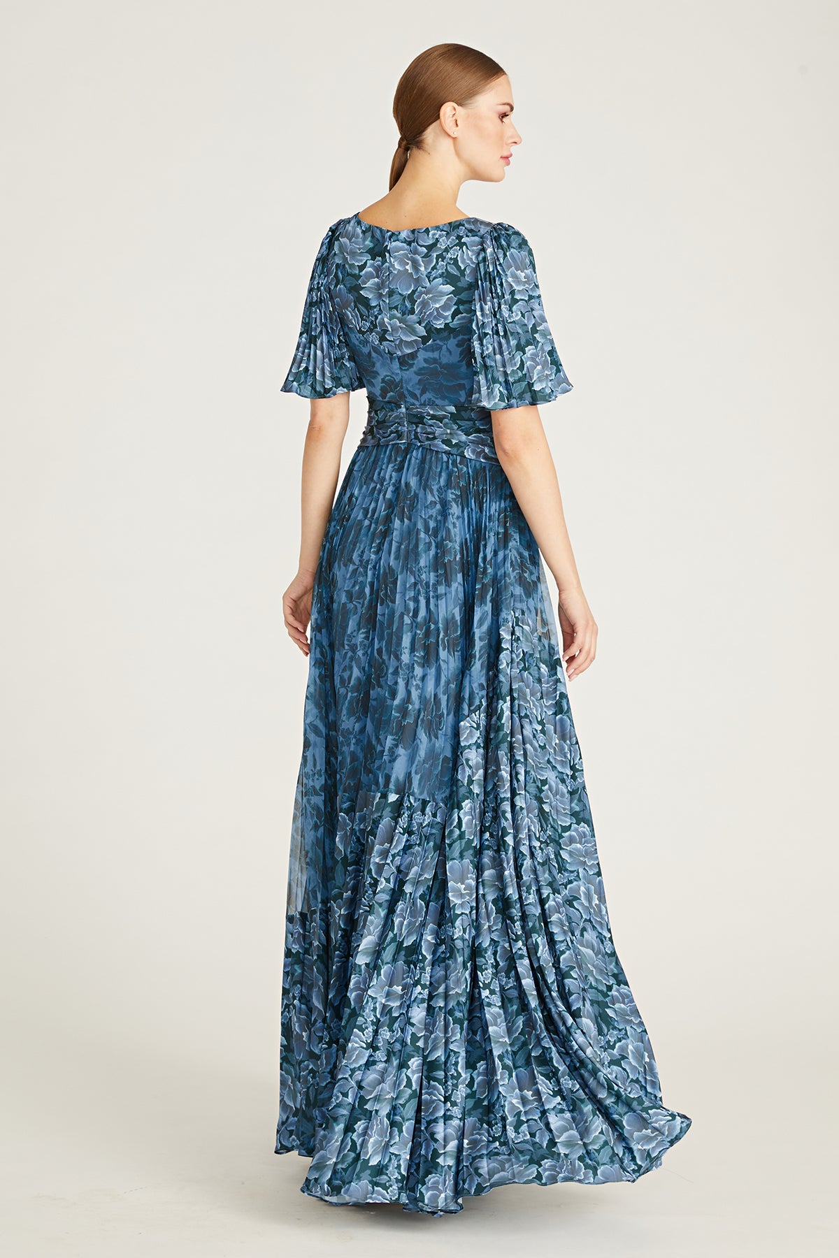 Mabella Pleated A Line Gown