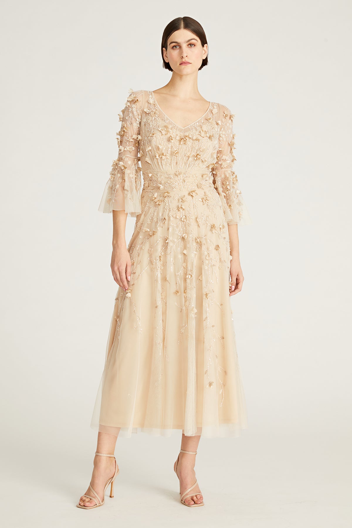 Zolene Embellished Midi Dress