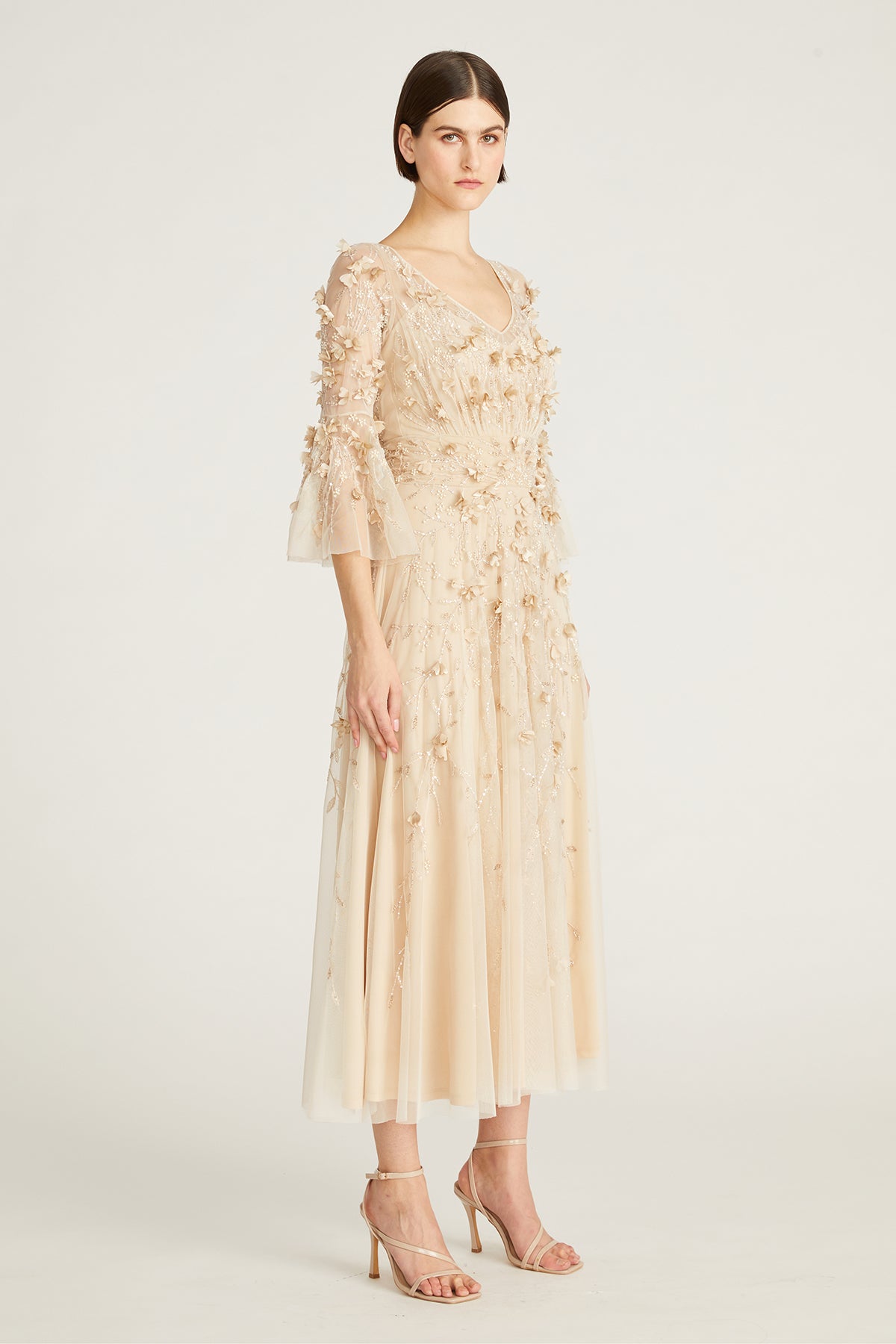 Zolene Embellished Midi Dress