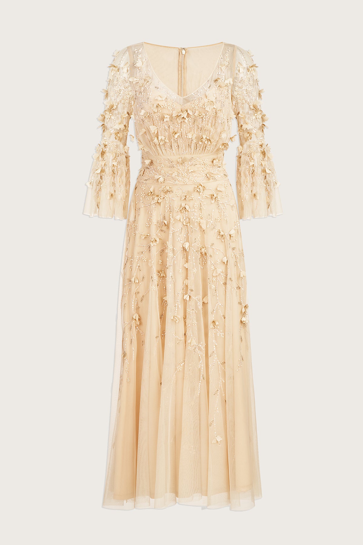 Zolene Embellished Midi Dress – THEIA