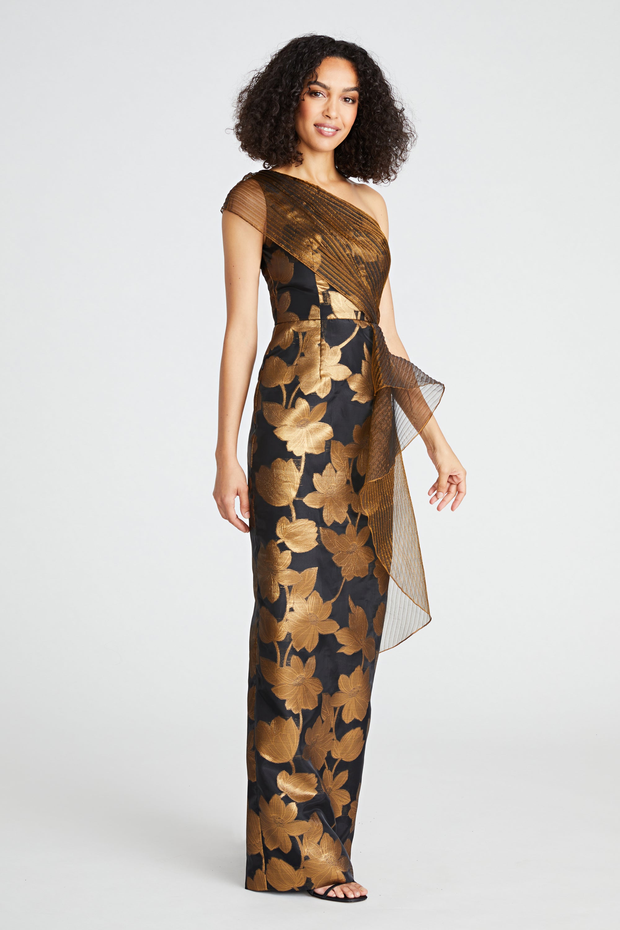 Eden Column One Shoulder Gown