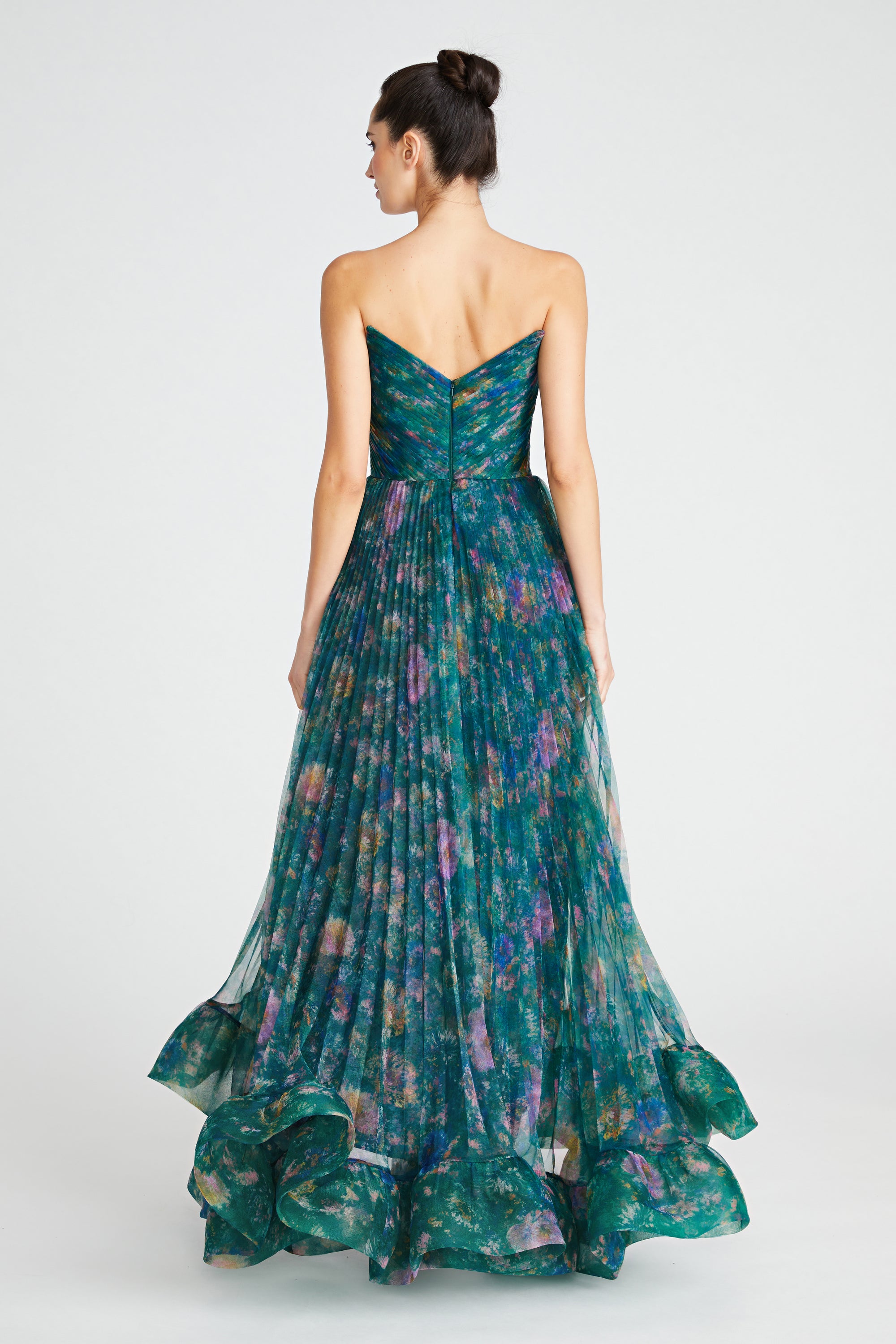 Moira Strapless High Low Gown THEIA Moira Strapless High Low Gown THEIA