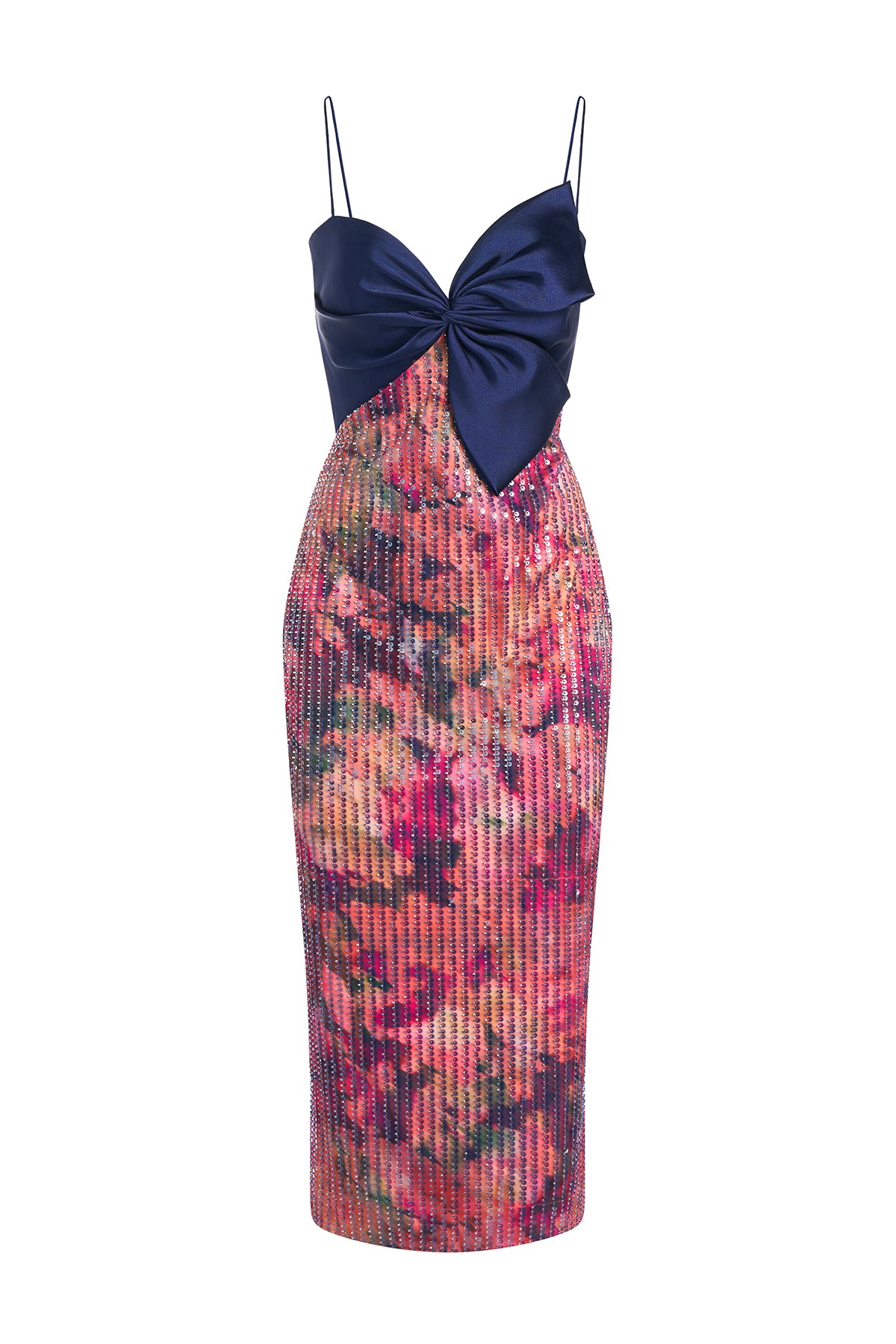 Rosa Bow Draped Cocktail Dress