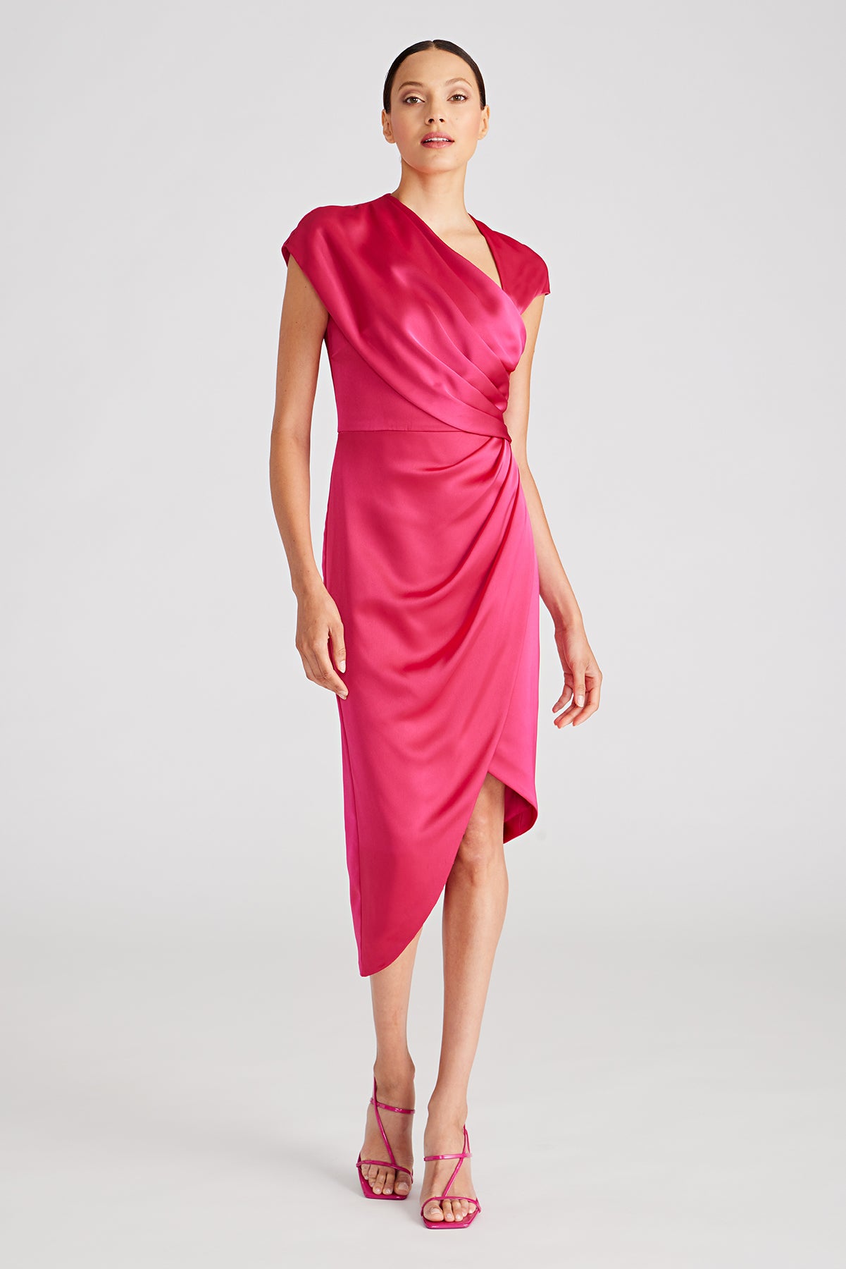 Vera Asymmetric Cocktail Dress 0 / Passionfruit