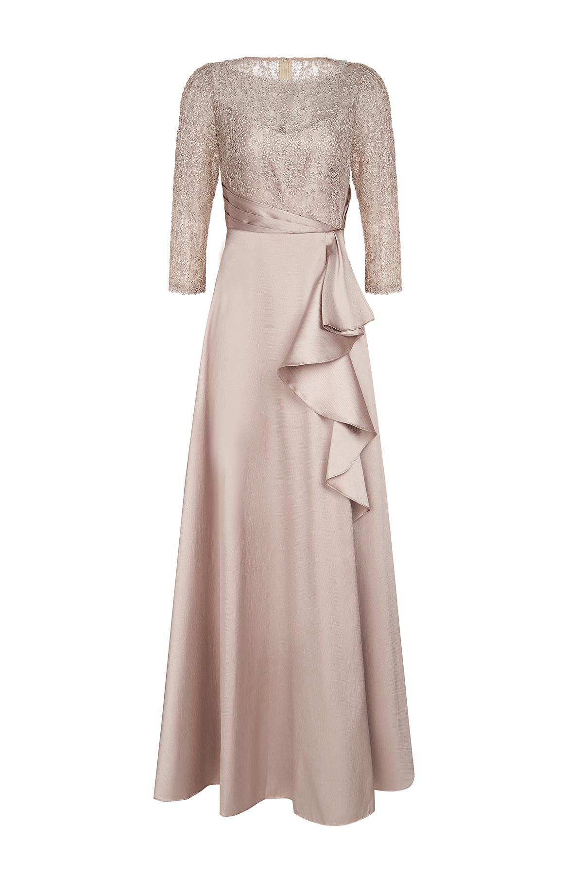 Zola Bateau Mikado Lace Gown THEIA Zola Bateau Mikado Lace Gown THEIA