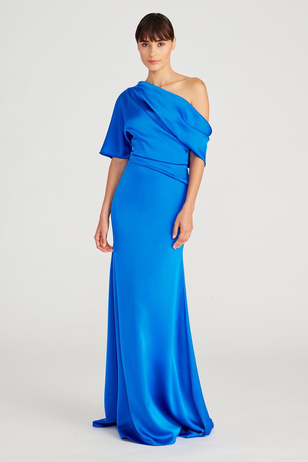 Remi One Shoulder Draped Gown