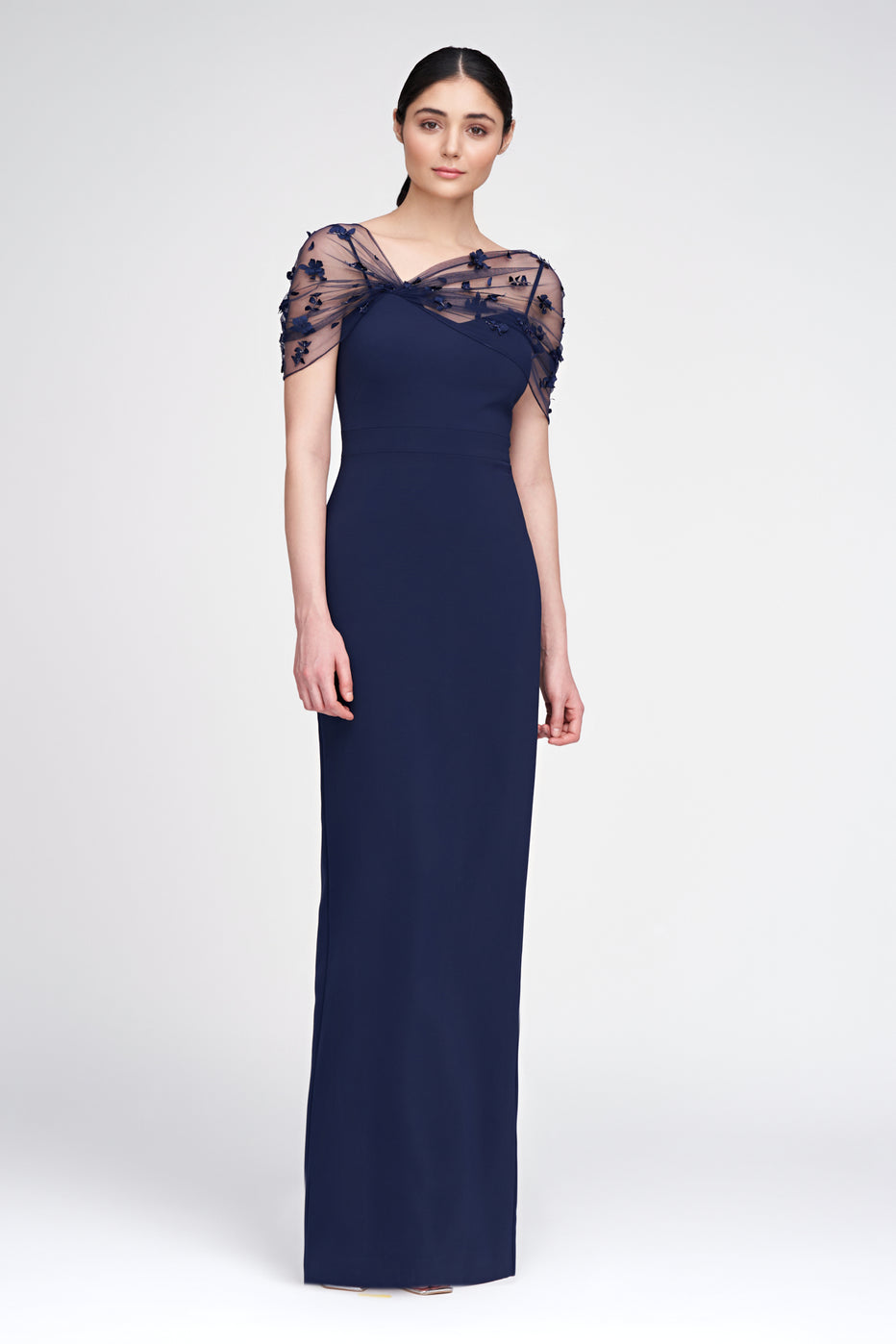 Sophia Beaded Shawl Gown – THEIA