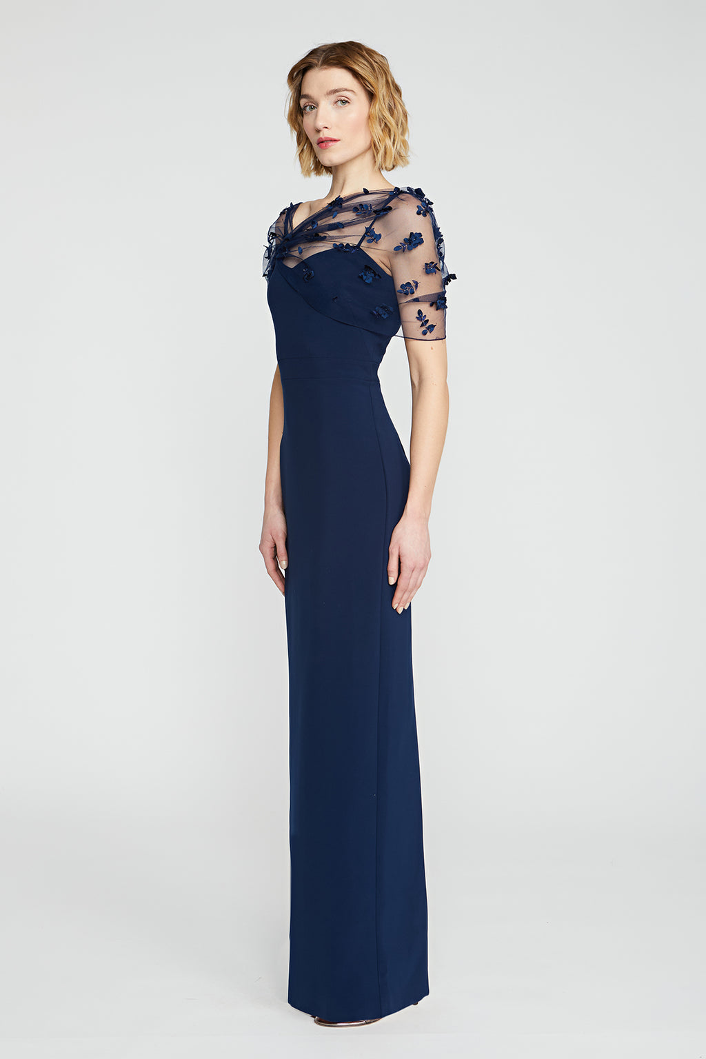 Sophia Gown - Pewter Camellia