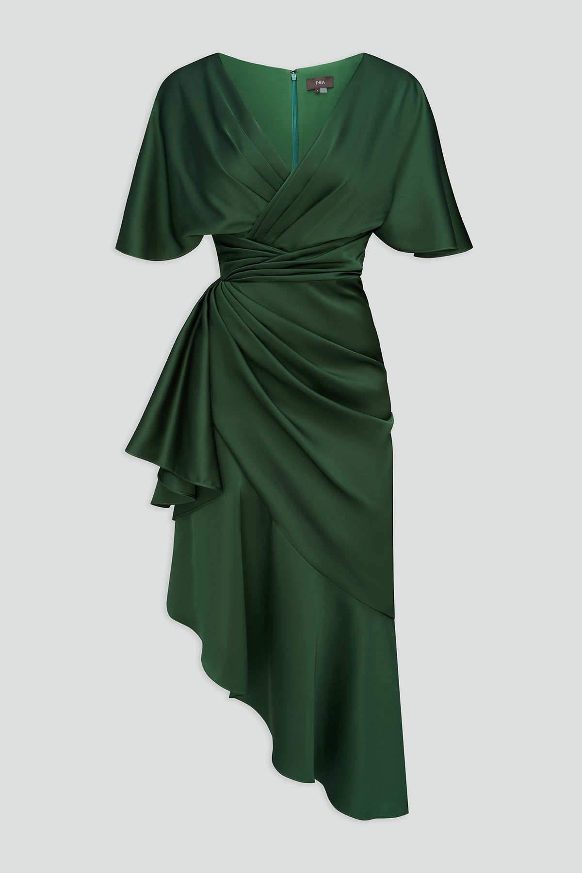 Gwen Asymmetric Ruffle Dress THEIA Gwen Asymmetric Ruffle Dress THEIA