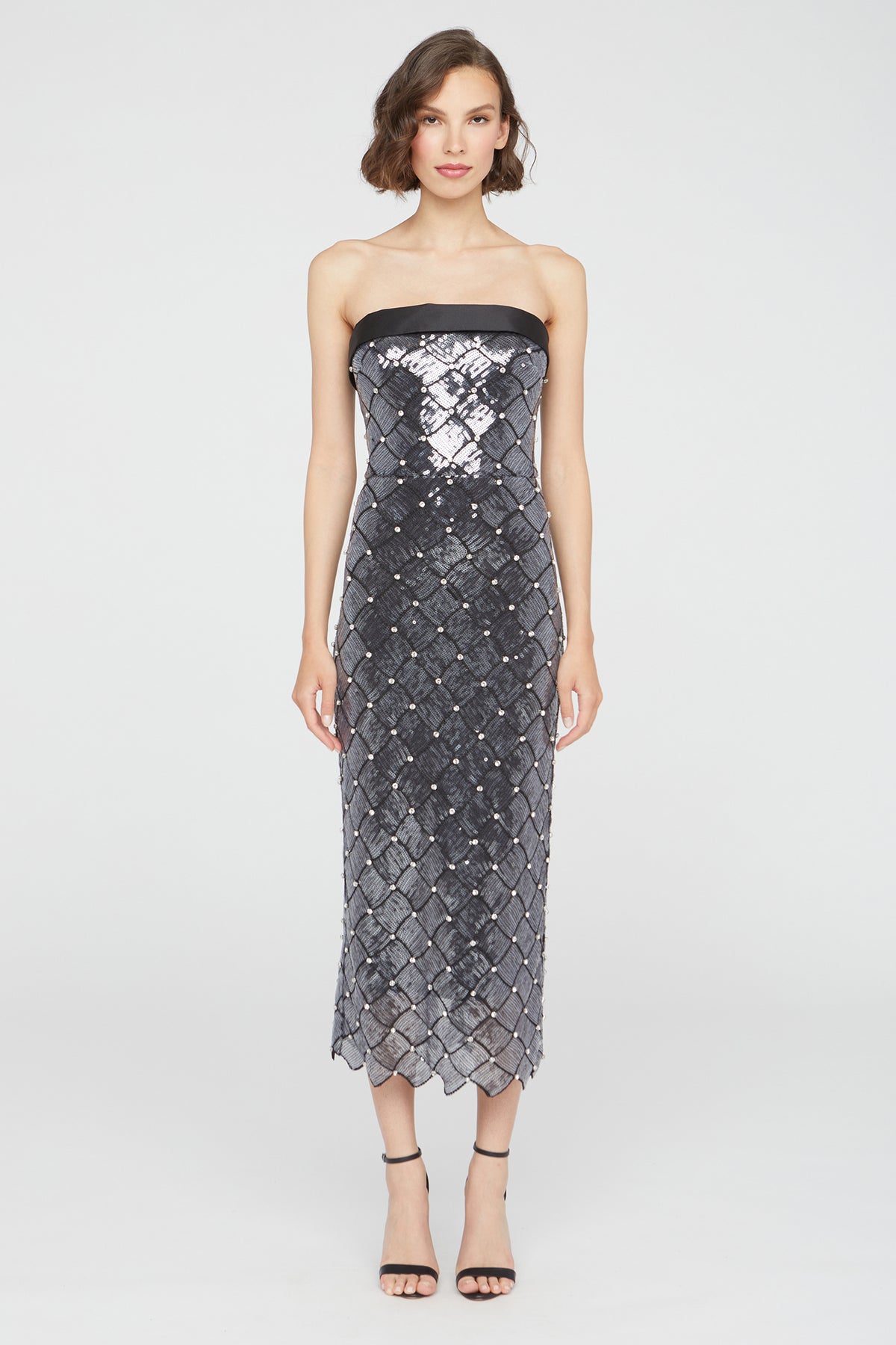 Jewel Strapless Sequin Dress – THEIA