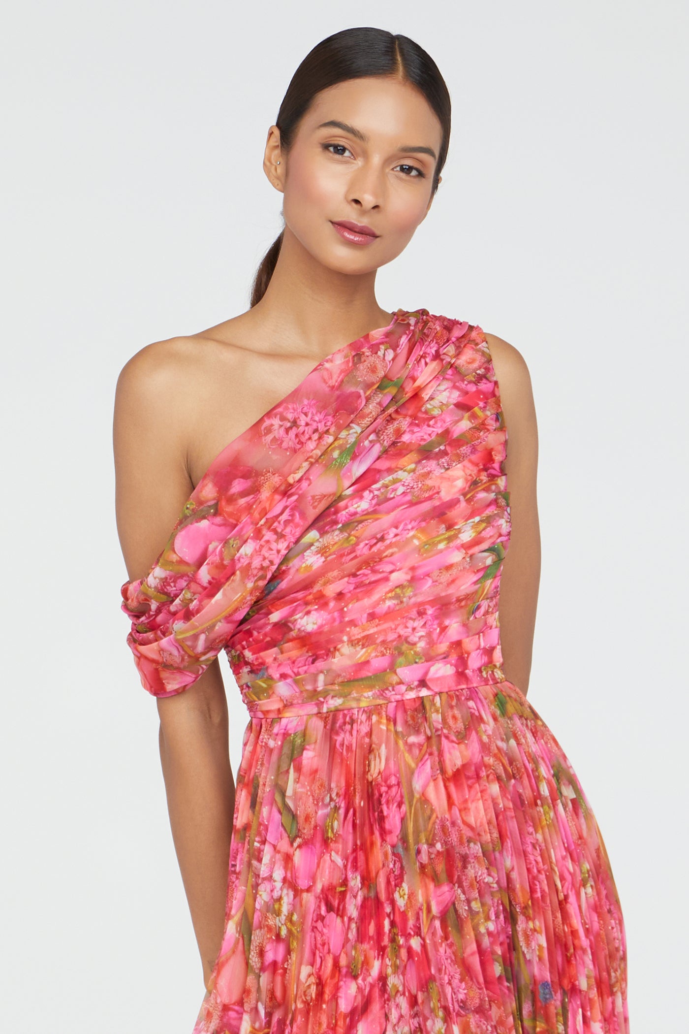 Katia Draped Chiffon Dress