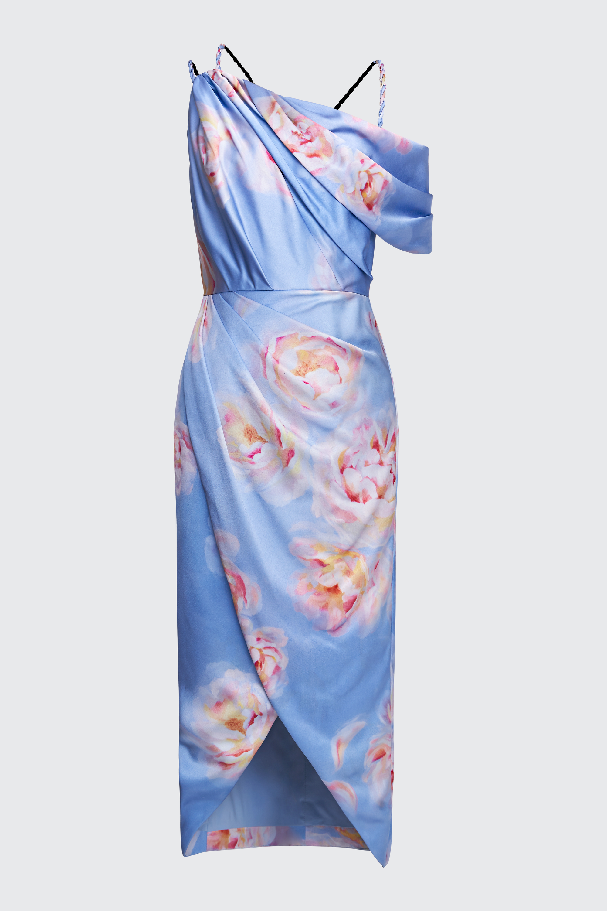 Yannah Wrap Cocktail Dress 4 / Pearl Roses