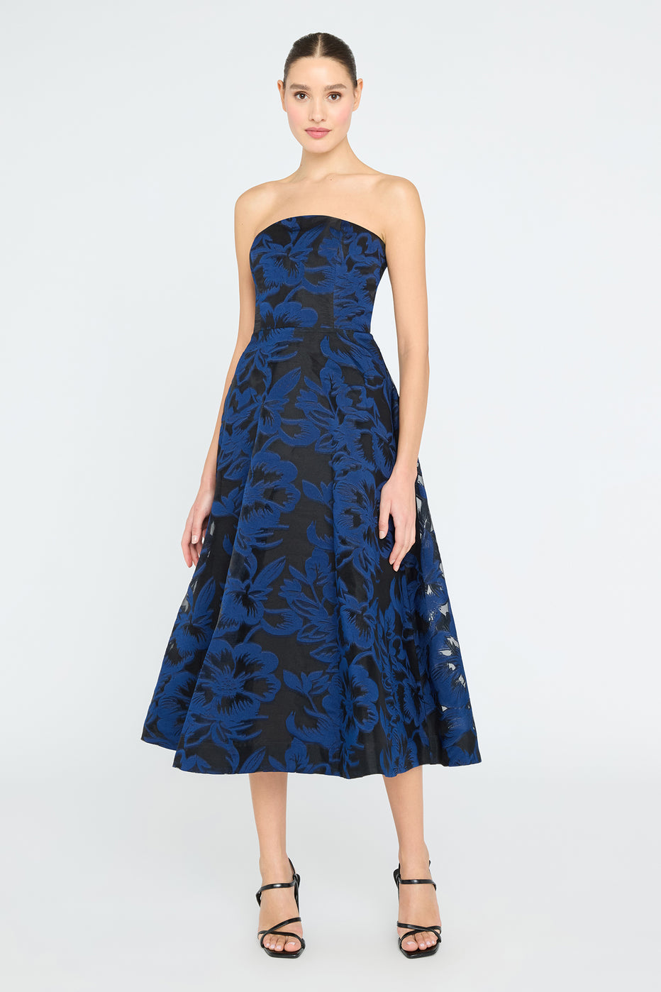 Laure Jacquard Midi Dress THEIA