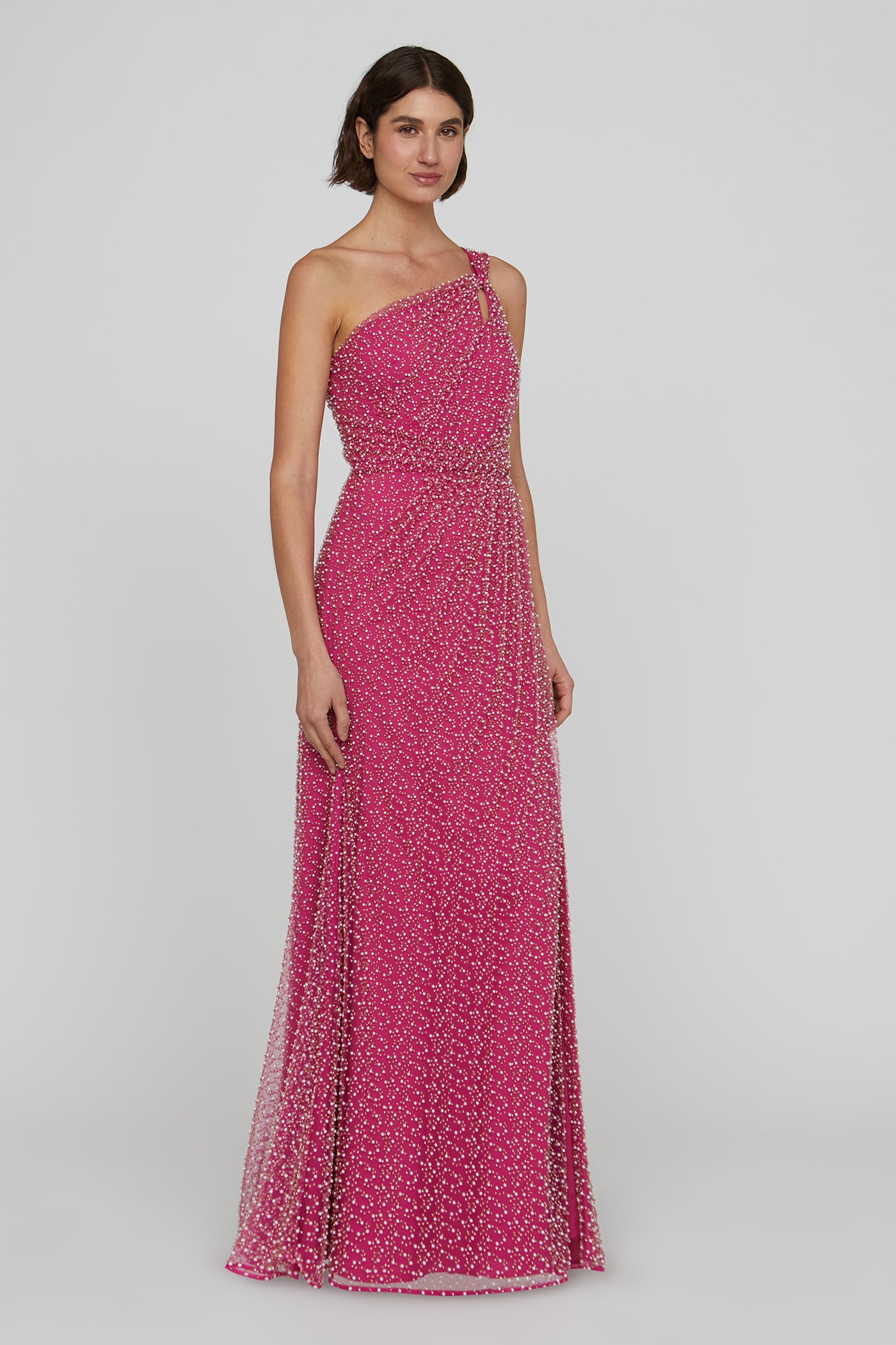 Amber Twist A Line Gown