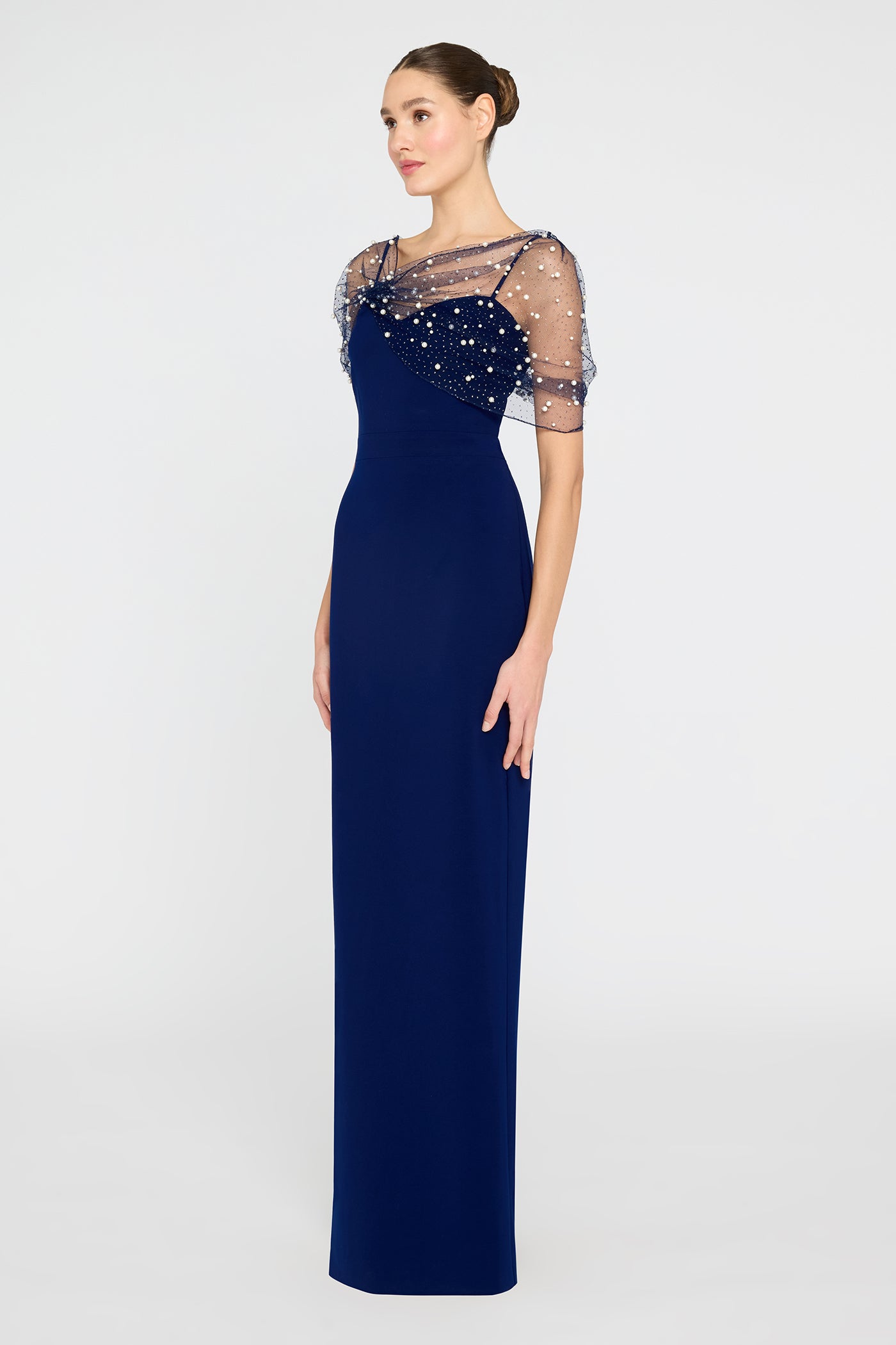 Louella Pearl Shawl Gown – THEIA Louella Pearl Shawl Gown – THEIA