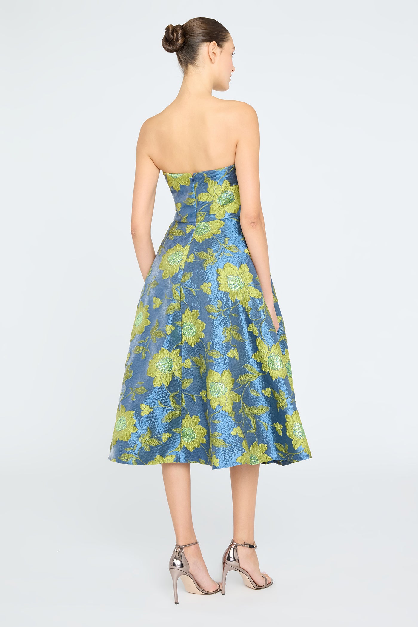 Dara Scallop Strapless Dress