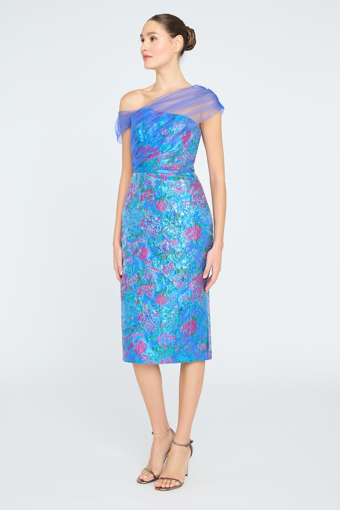 Jaylen Draped Shawl Dress THEIA Jaylen Draped Shawl Dress THEIA
