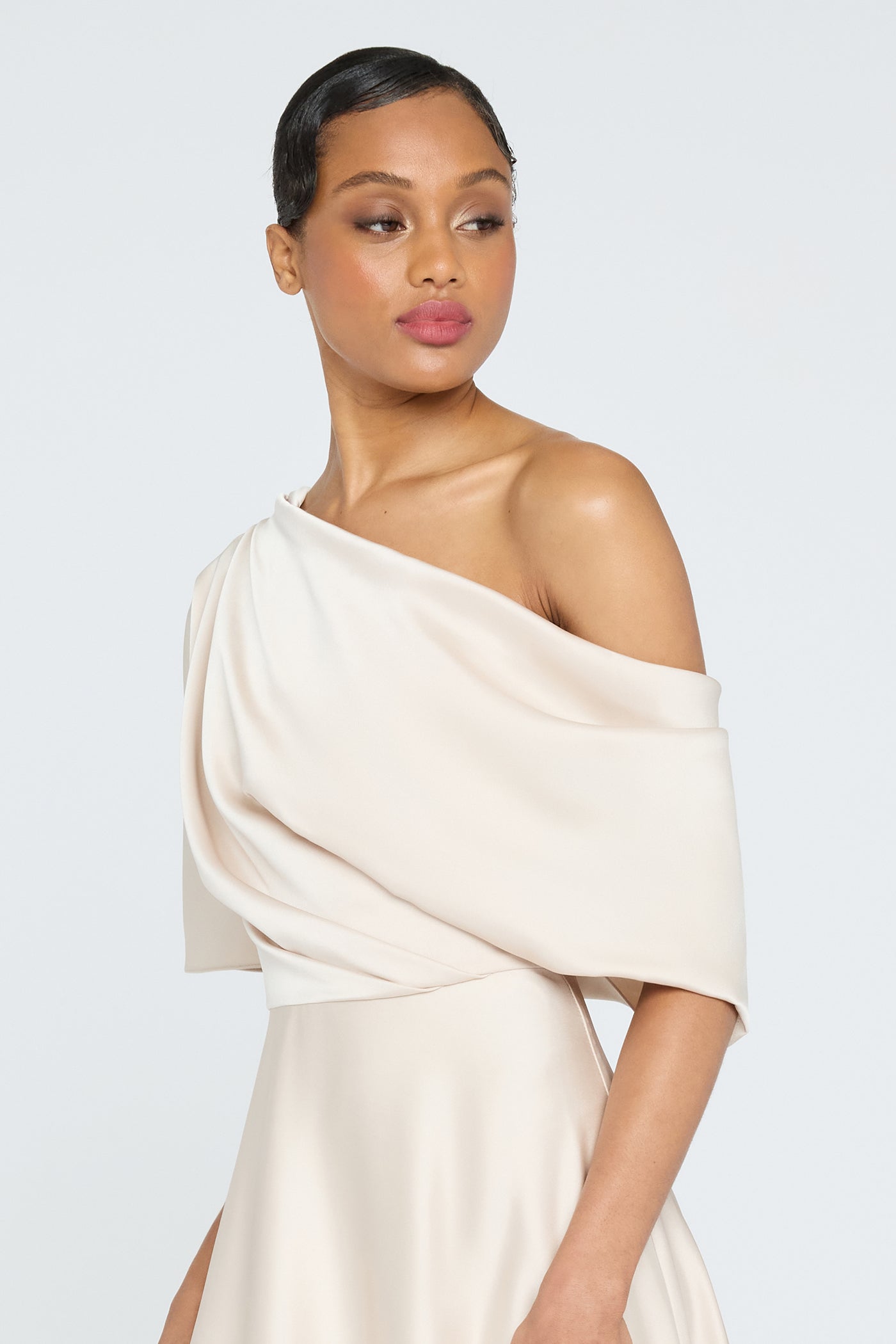 Alessandra Asymmetrical Gown 0 / Sand Alessandra Asymmetrical Gown 0 / Sand