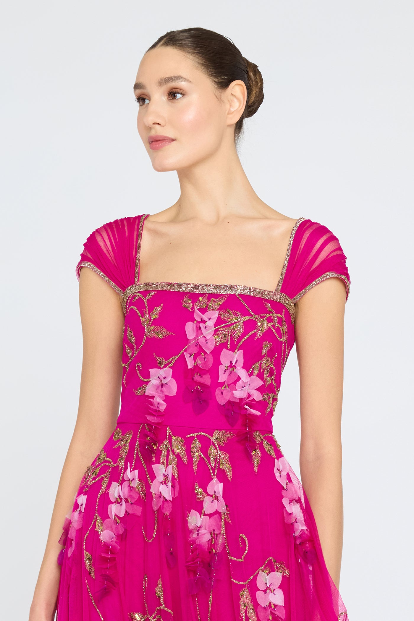 theia pink dress THEIA