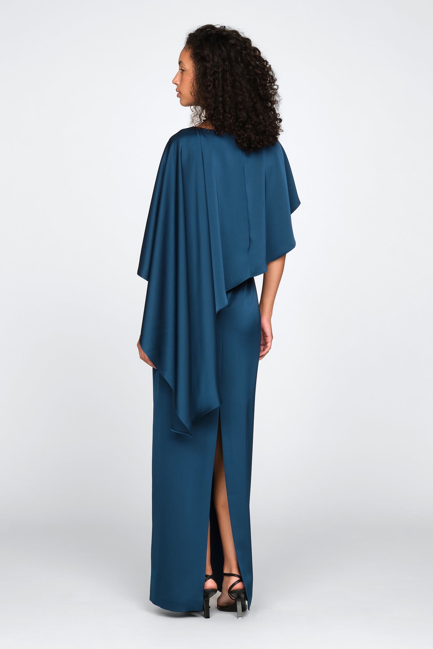 Karis Cape Column Gown