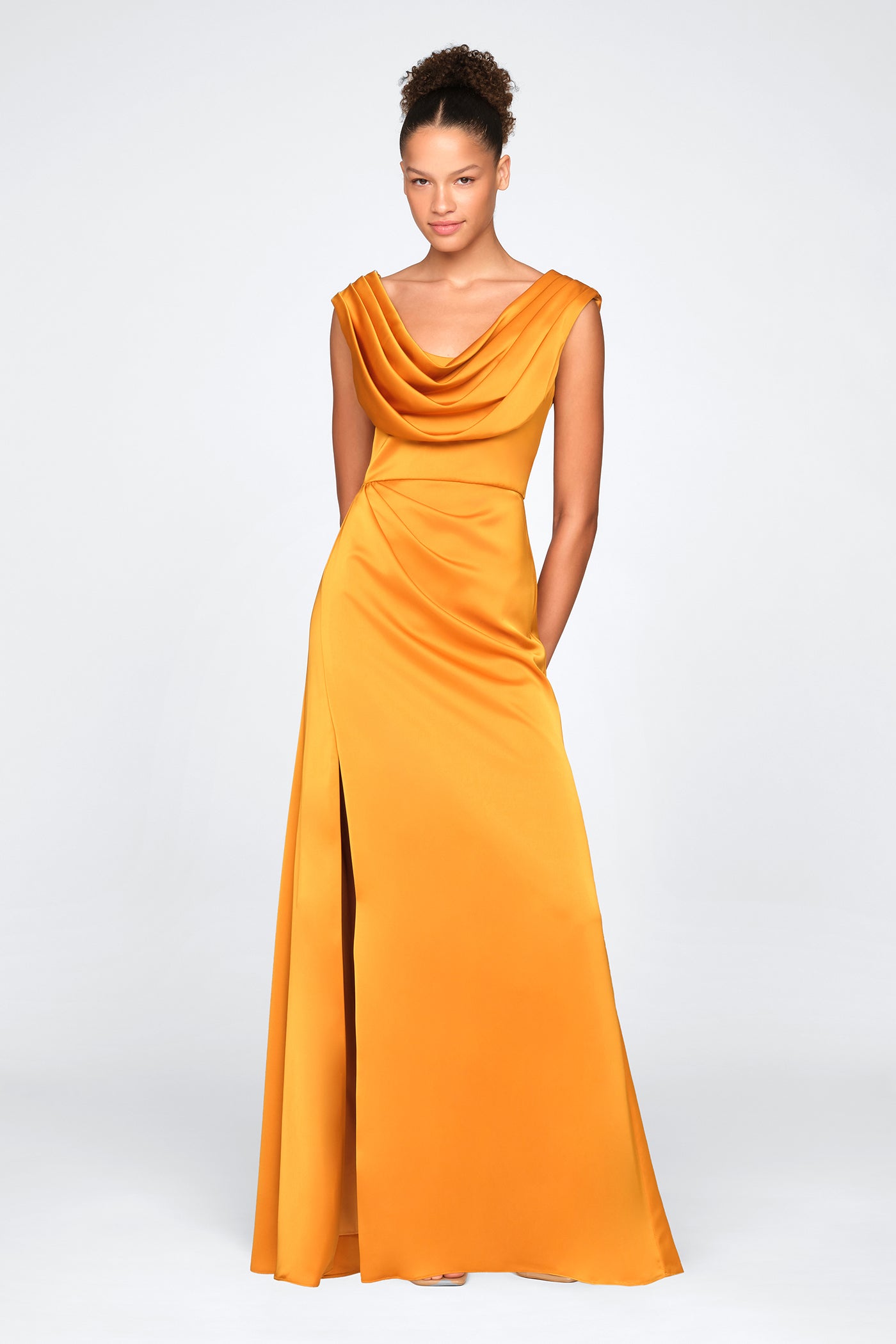 Blair Cowl Draped Gown 12 / Gold Nectar Blair Cowl Draped Gown 12 / Gold Nectar